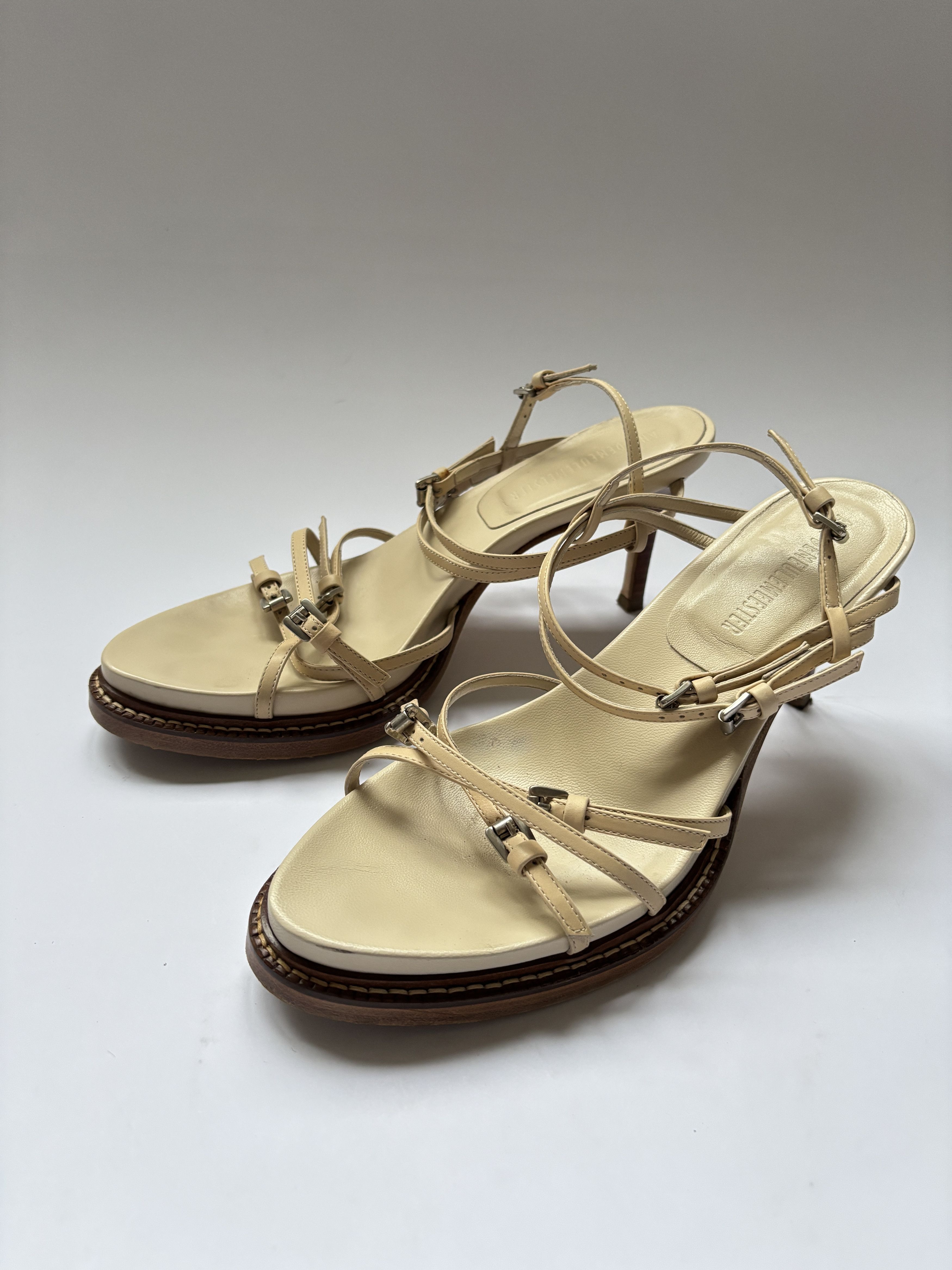 Ann Demeulemeester ⚡️QUICK SALE⚡️Ann Demeulemeester Beige High Heel Sandals Size US 10 / IT 40 - 4 Thumbnail