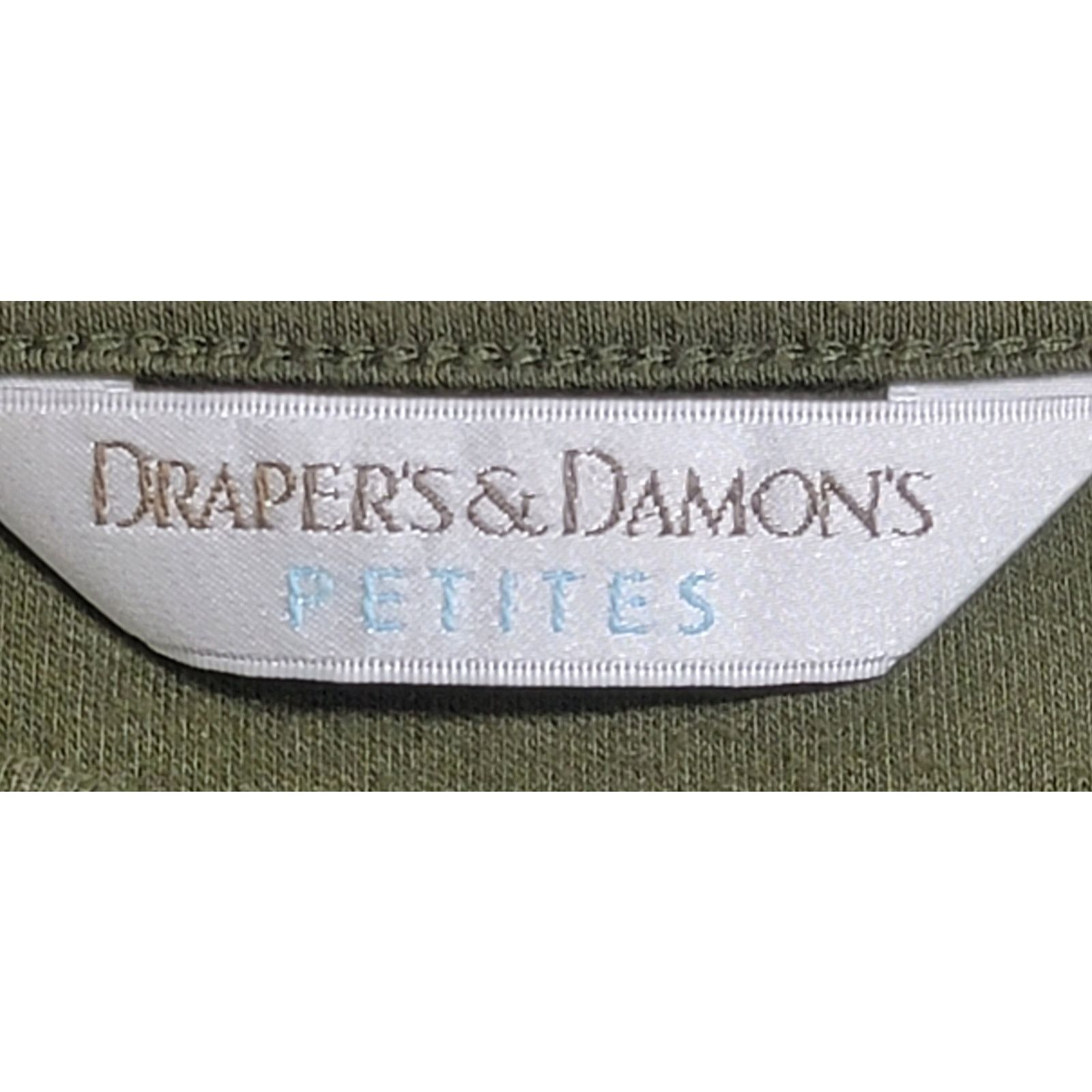 Other Draper's & Damon's Green Boat Collar Top PL 3/4 Sleeves Size L / US 10 / IT 46 - 3 Thumbnail