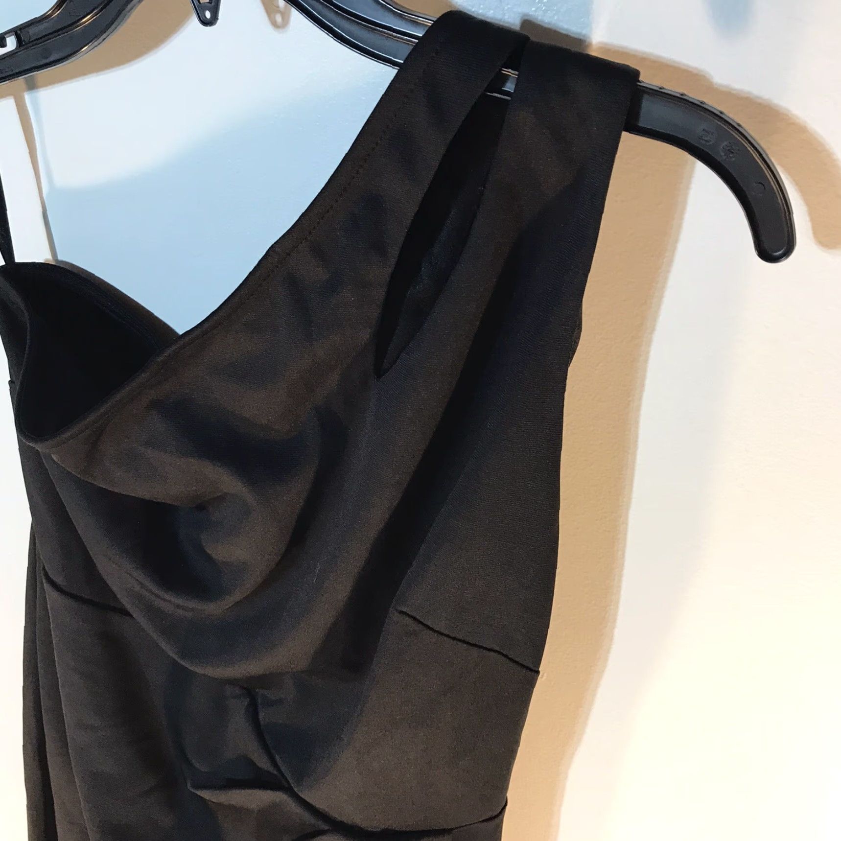 Vintage Grace Karin Women's Knee-Length Formal Dress One Shoulder Black Size M Evening Party Elegant Size M / US 6-8 / IT 42-44 - 2 Thumbnail