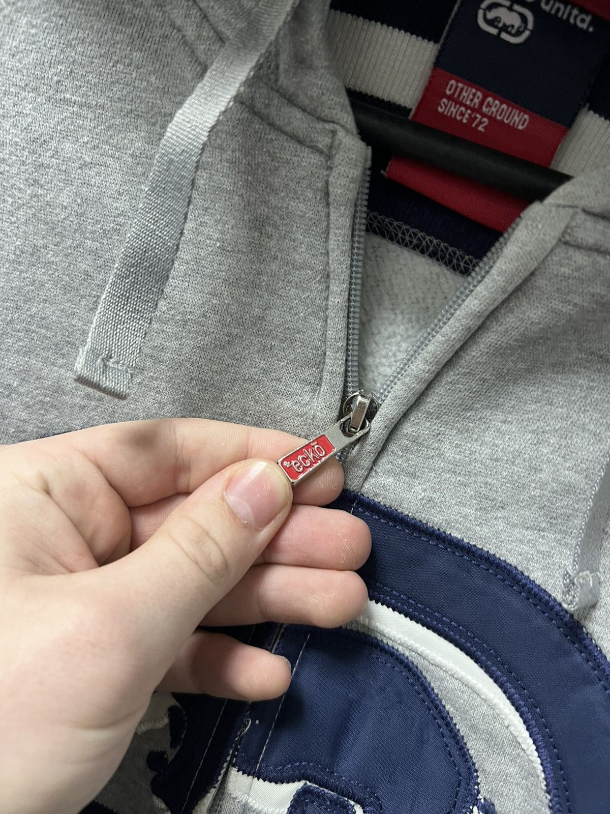 Ecko Unltd. Vintage Ecko Hoodie Distressed Big Logo Fit Size US M / EU 48-50 / 2 - 7 Thumbnail