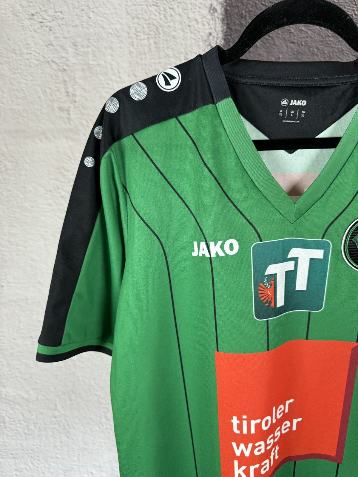Vintage Jako Wacker Innsbruck 2017 2018 home soccer jersey football Size US XL / EU 56 / 4 - 7 Thumbnail