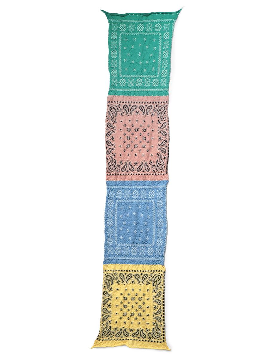 Kapital Kapital Wool Pastel Bandana HAPPY Scarf Size ONE SIZE - 4 Thumbnail