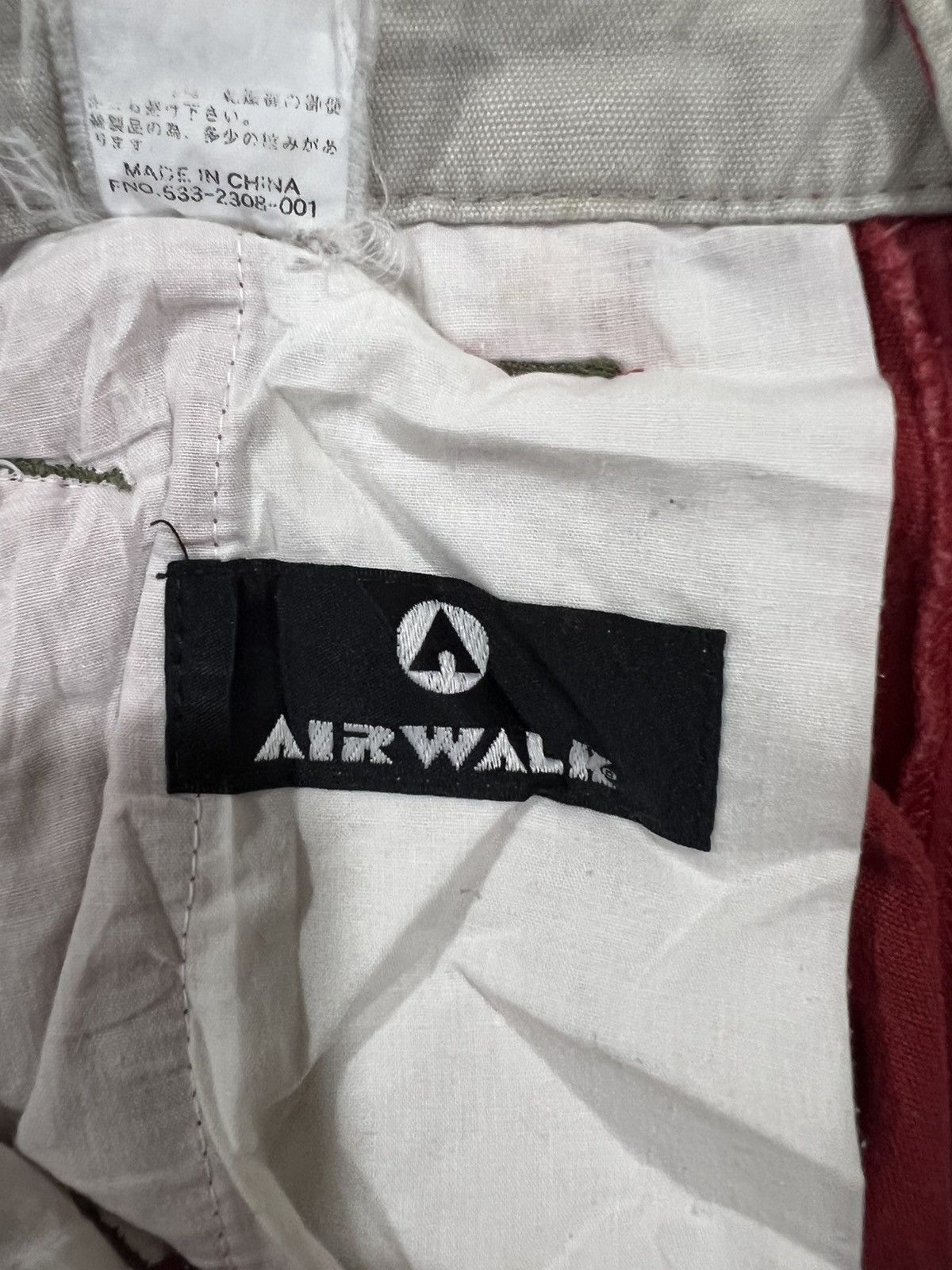 Airwalk 🔥Red Airwalk Multipockets Cargo Pant Size US 27 - 16 Thumbnail