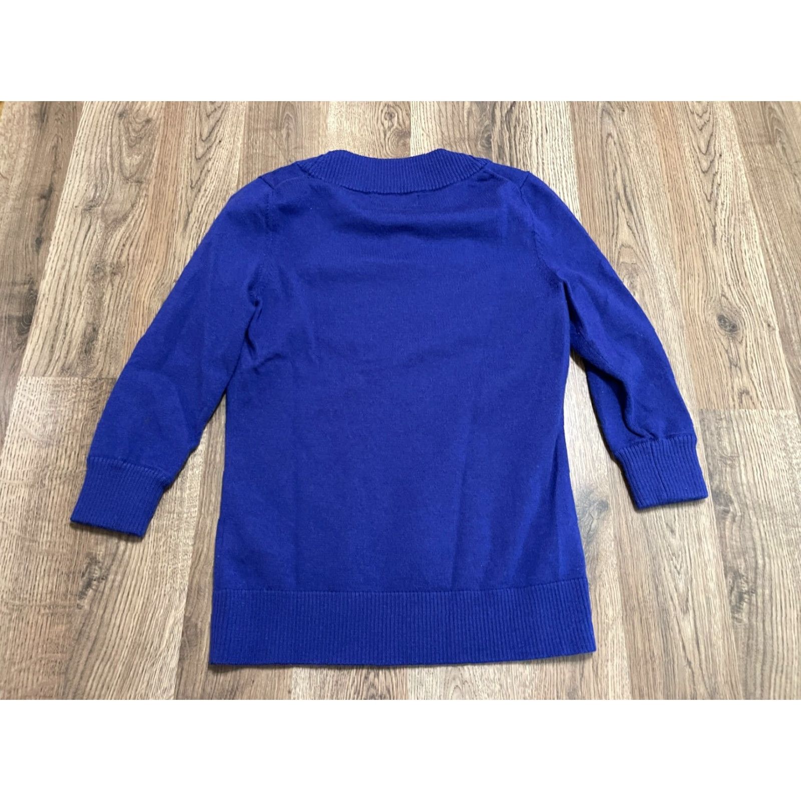 Banana Republic Banana Republic Shirt Womens XS Blue 3/4 Sleeve Round Neck T-Shirt Casual Regular Pullover Modern Basic Size XS / US 0-2 / IT 36-38 - 2 Thumbnail