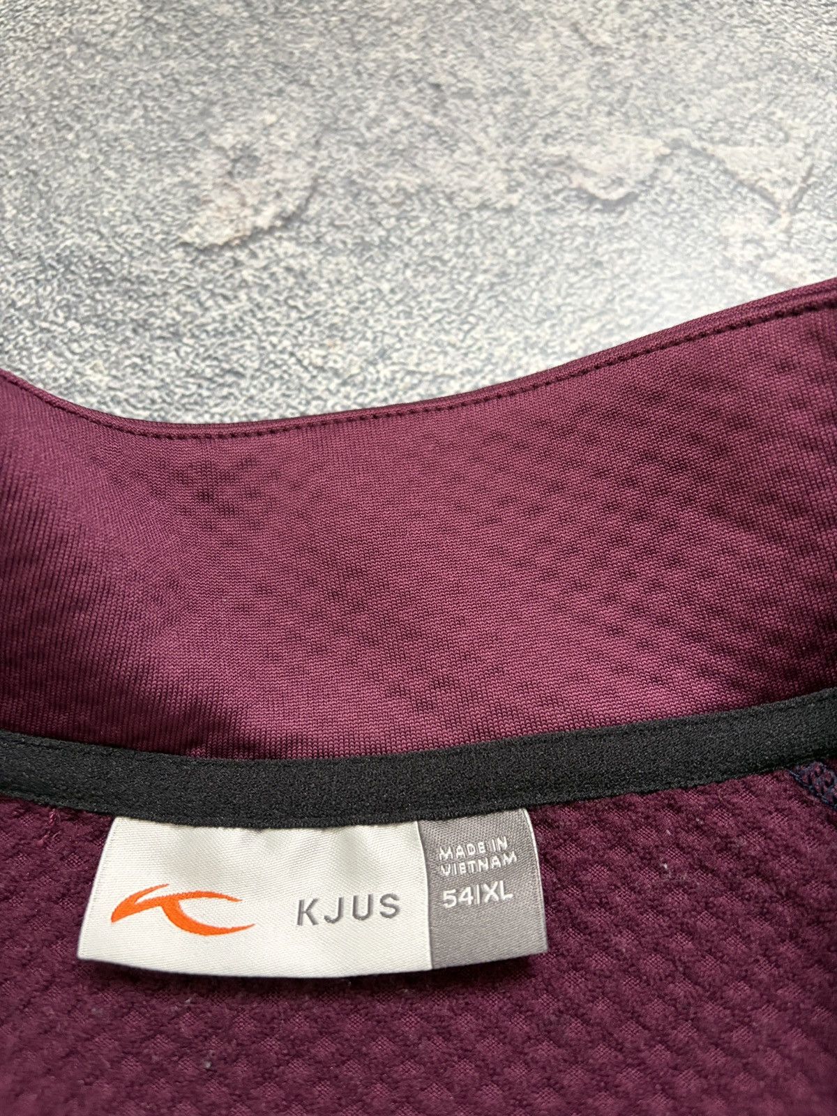 KJUS KJUS Burgundy Diamond Fleece Half-Zip Pullover Size 54 XL Size US XL / EU 56 / 4 - 3 Thumbnail