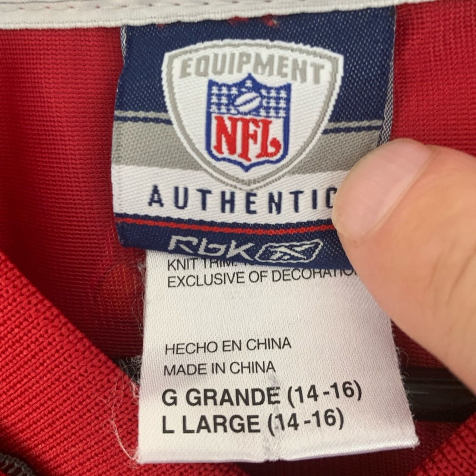 Reebok AUTHENTIC REEBOK CARDINALS EDGERRIN JAMES YOUTH SZ LARGE Size US L / EU 52-54 / 3 - 4 Thumbnail