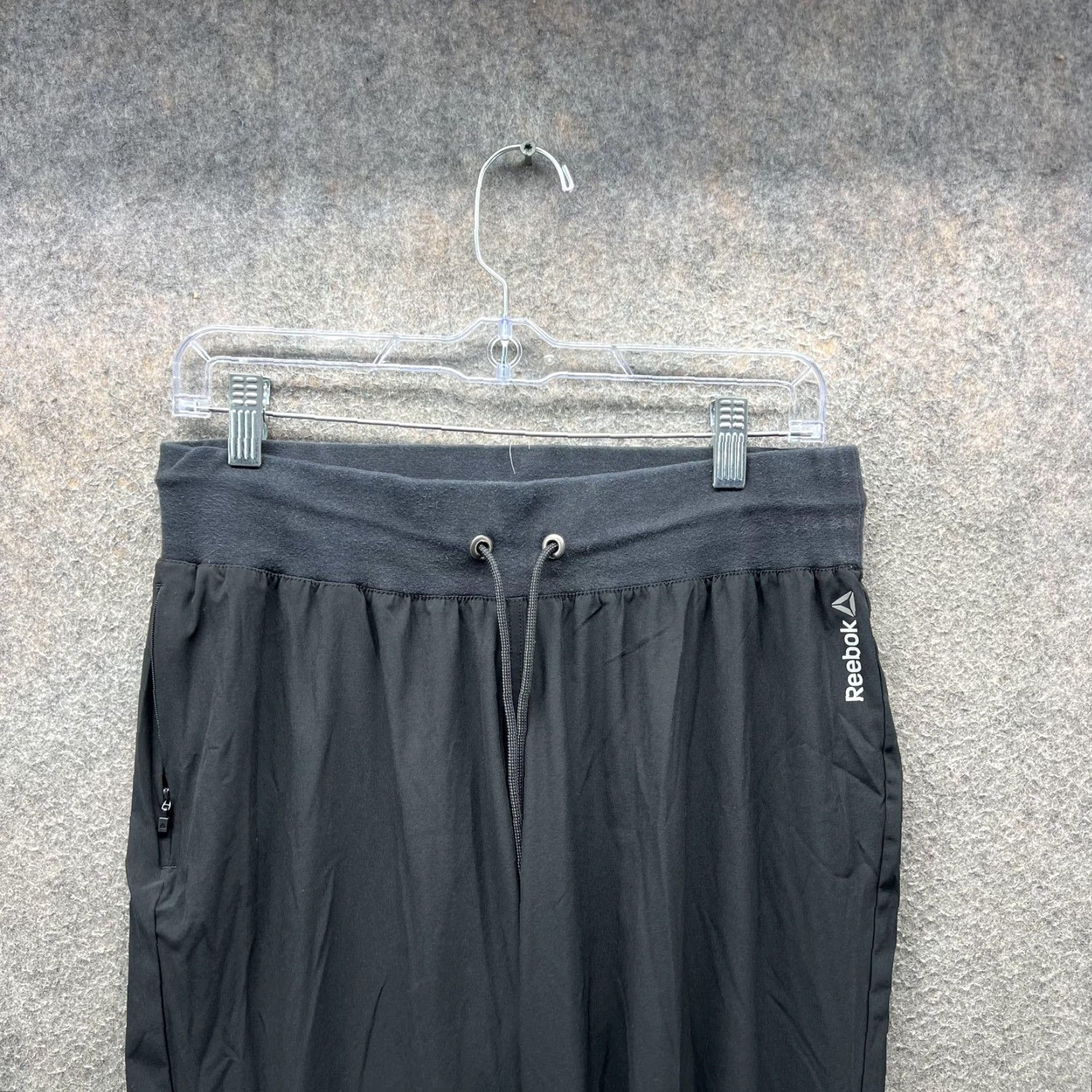 Reebok Reebok Jogger Pants Women Medium Black Athletic Training Cuffed Ankle BR2761 Size 32" / US 10 / IT 46 - 3 Thumbnail