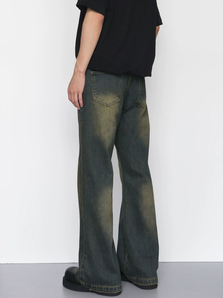 Vintage Retro distressed men's street loose straight bootcut jeans Size US 32 / EU 48 - 4 Thumbnail