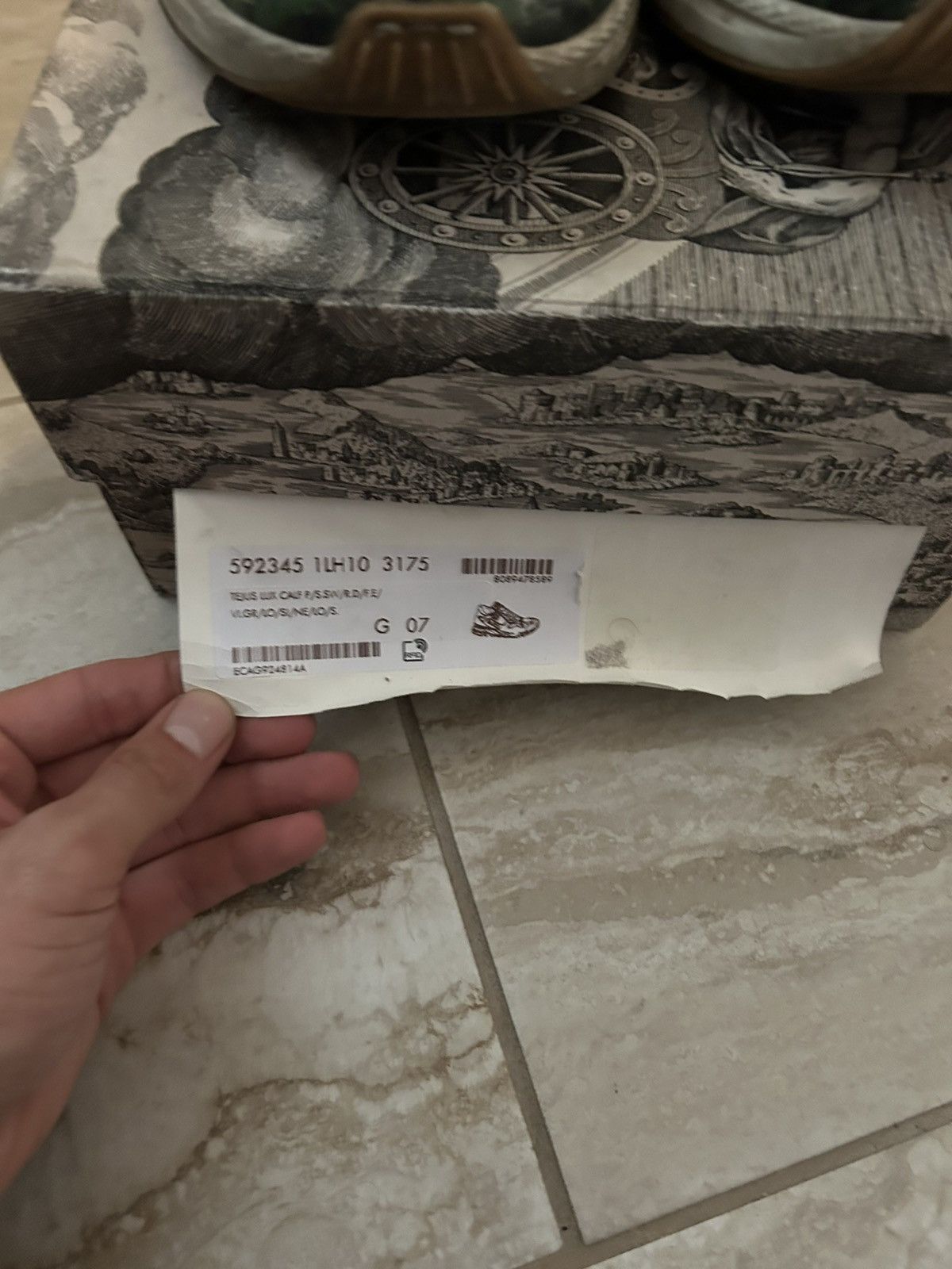 Gucci Gucci Ultrapace Green Tejus Printed Sneakers Size US 7 / EU 40 - 9 Thumbnail