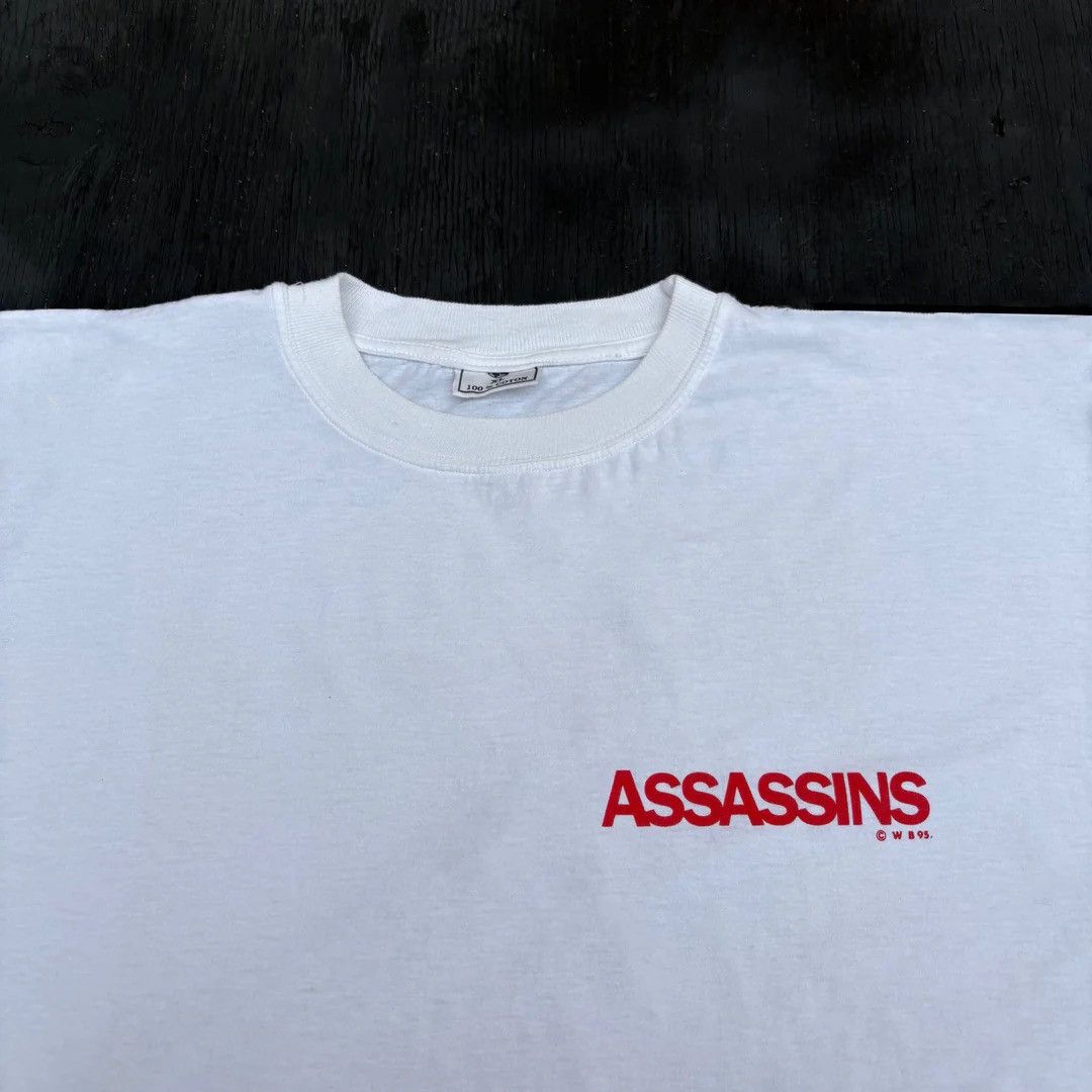 Vintage Assassins 1995 90s Vintage Stallone Movie Promo T-Shirt Size US XL / EU 56 / 4 - 2 Thumbnail