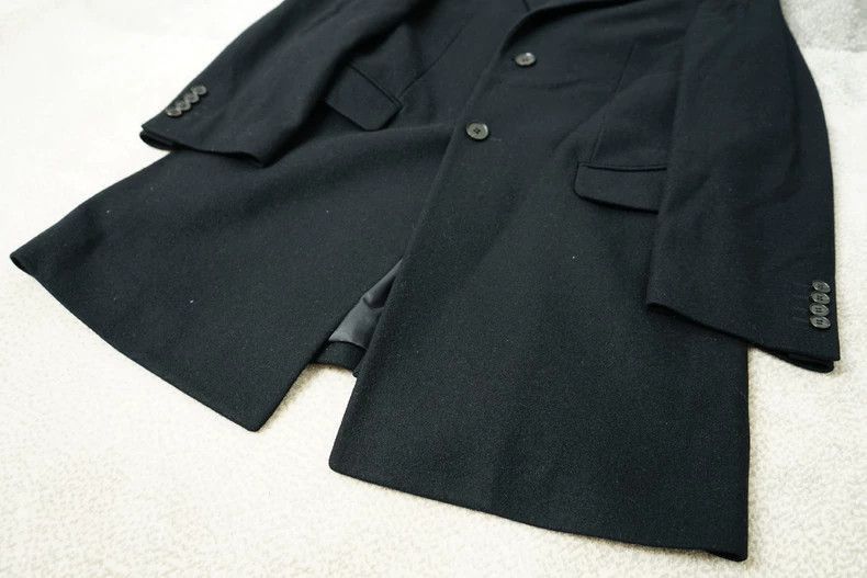 Yohji Yamamoto Yohji Yamamoto Yohji Yamamoto Wool Long Coat Orange Black Size US M / EU 48-50 / 2 - 5 Thumbnail
