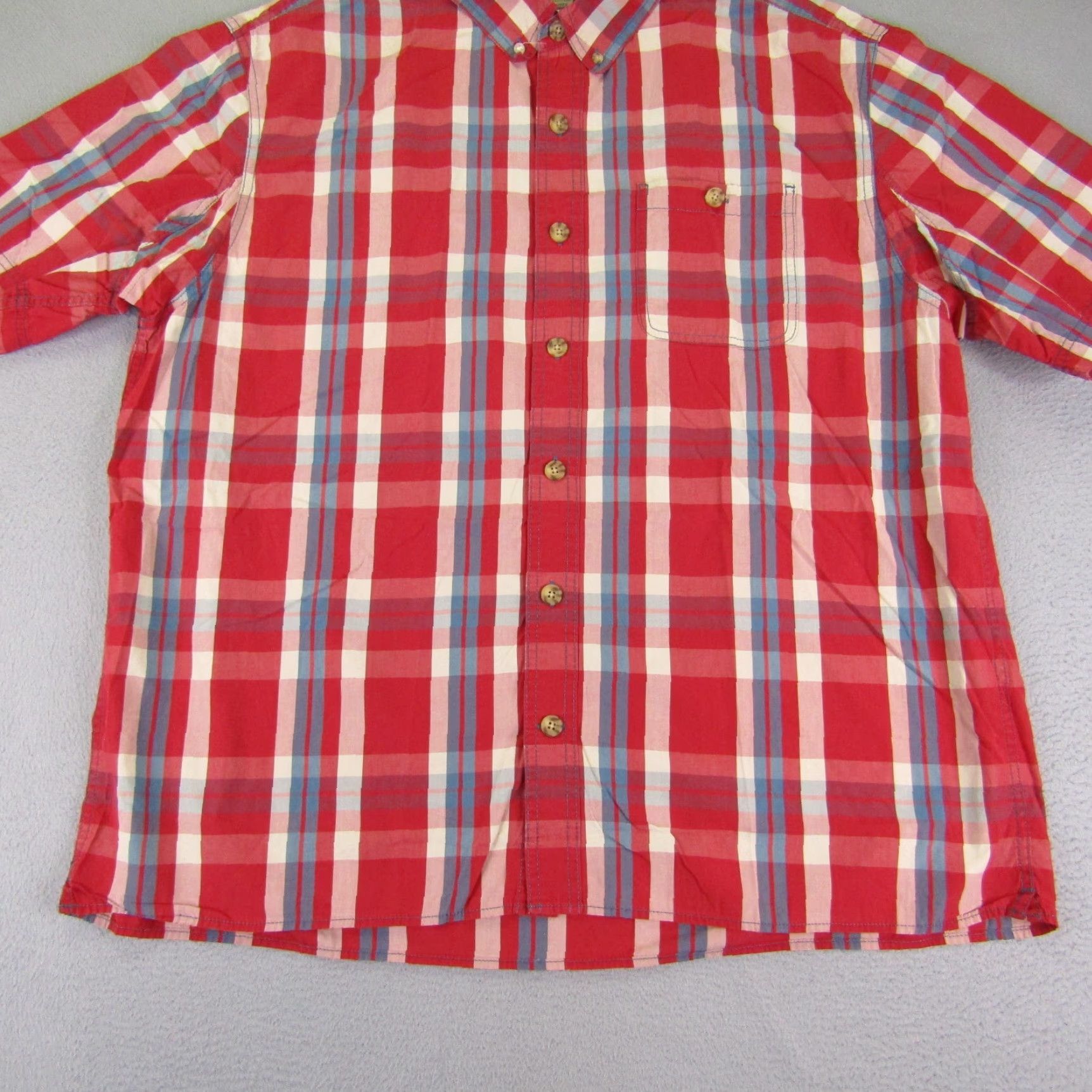 Vintage Duluth Mens Shirt XL Red Plaid Button-Up Camp Casual Outdoors Workwear Size US XL / EU 56 / 4 - 3 Thumbnail