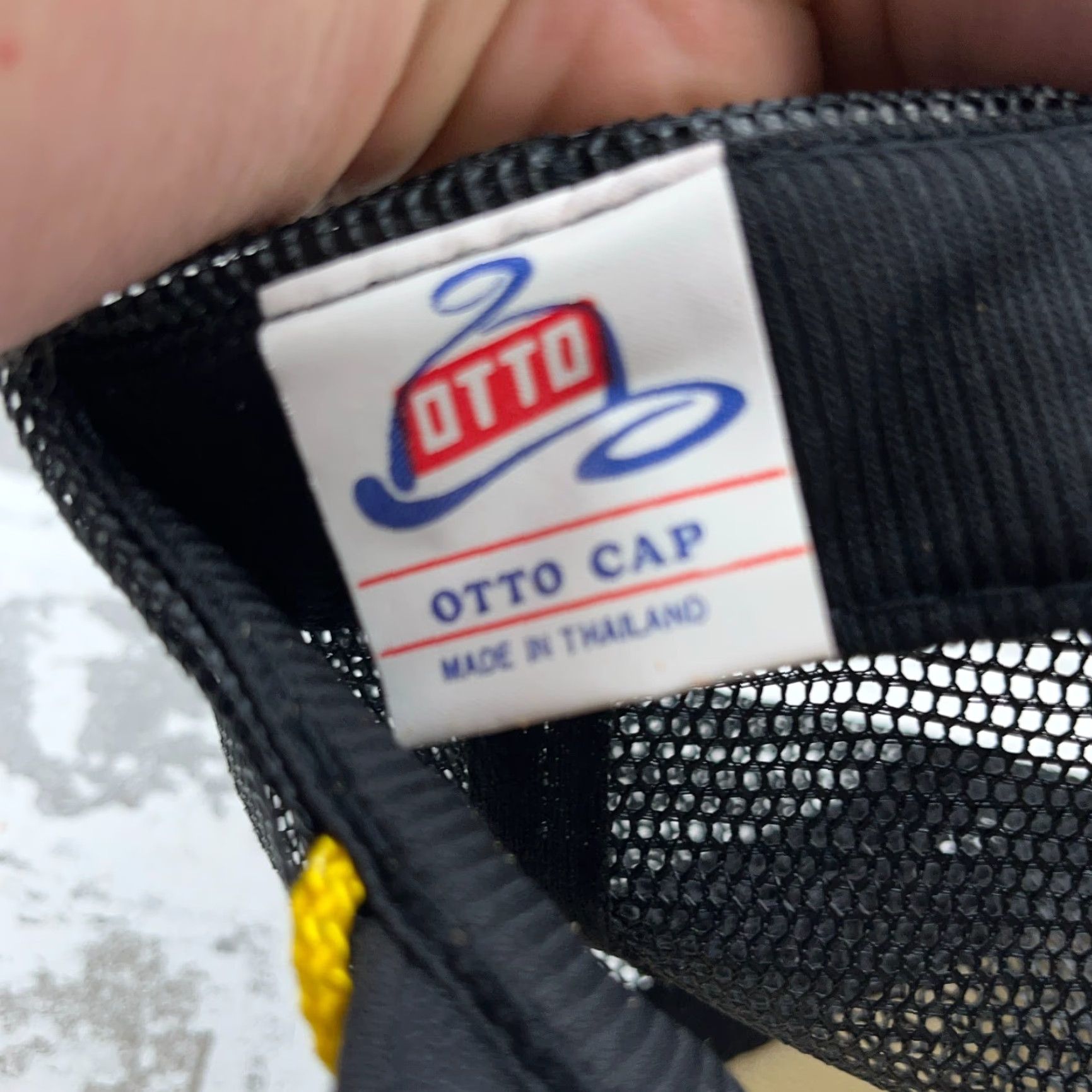 Vintage VINTAGE Otto Trucker Hat Cap Snap Back USA 80s 90s Black Cotton Knit Adjustable Men Hats Retro Hipster Outdoor Gaming Size ONE SIZE - 6 Thumbnail