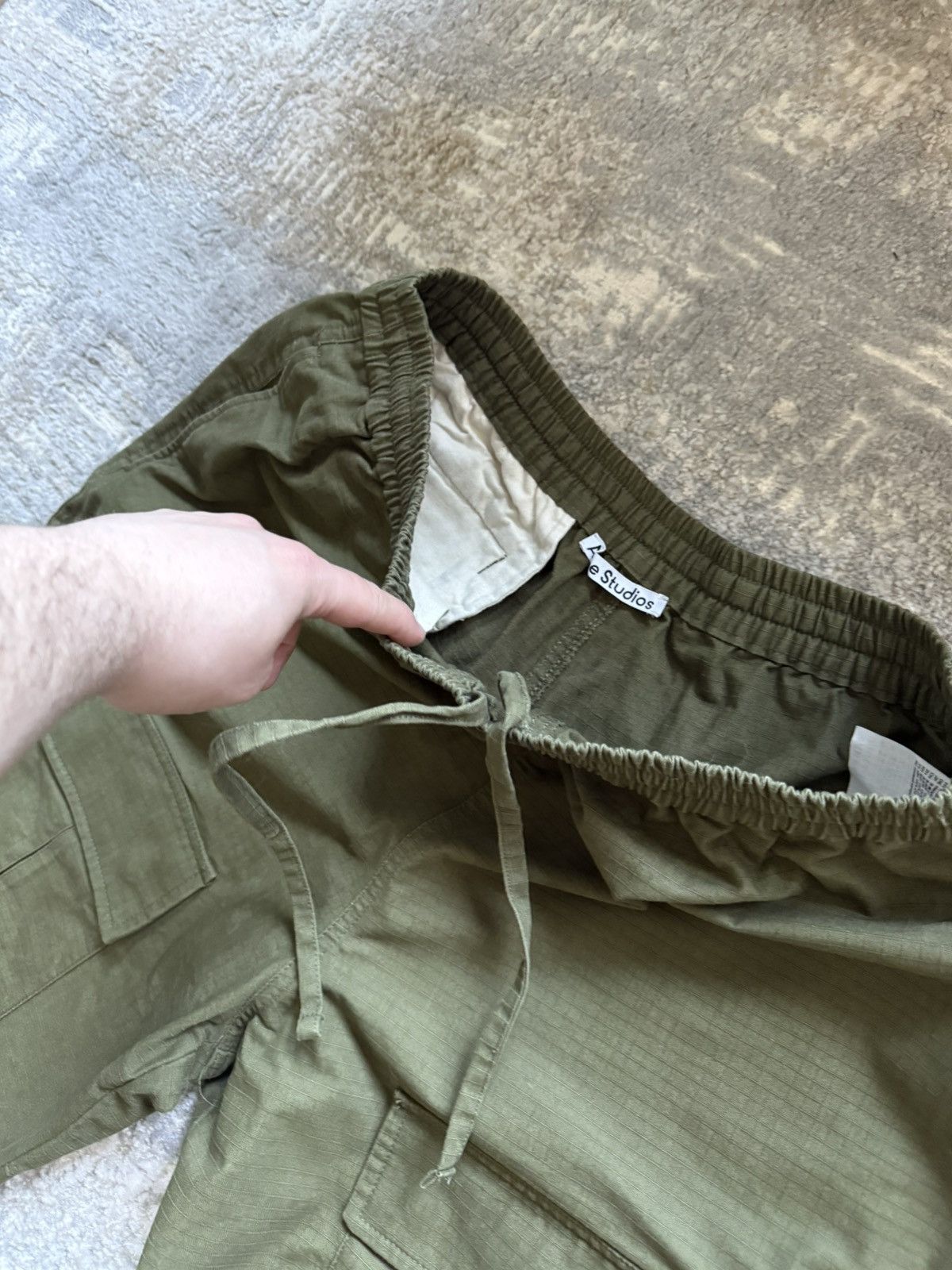 Acne Studios Acne Studios Cargo Trousers Olive Green FN-MN-TROU000844 Size US 42 / EU 58 - 7 Thumbnail