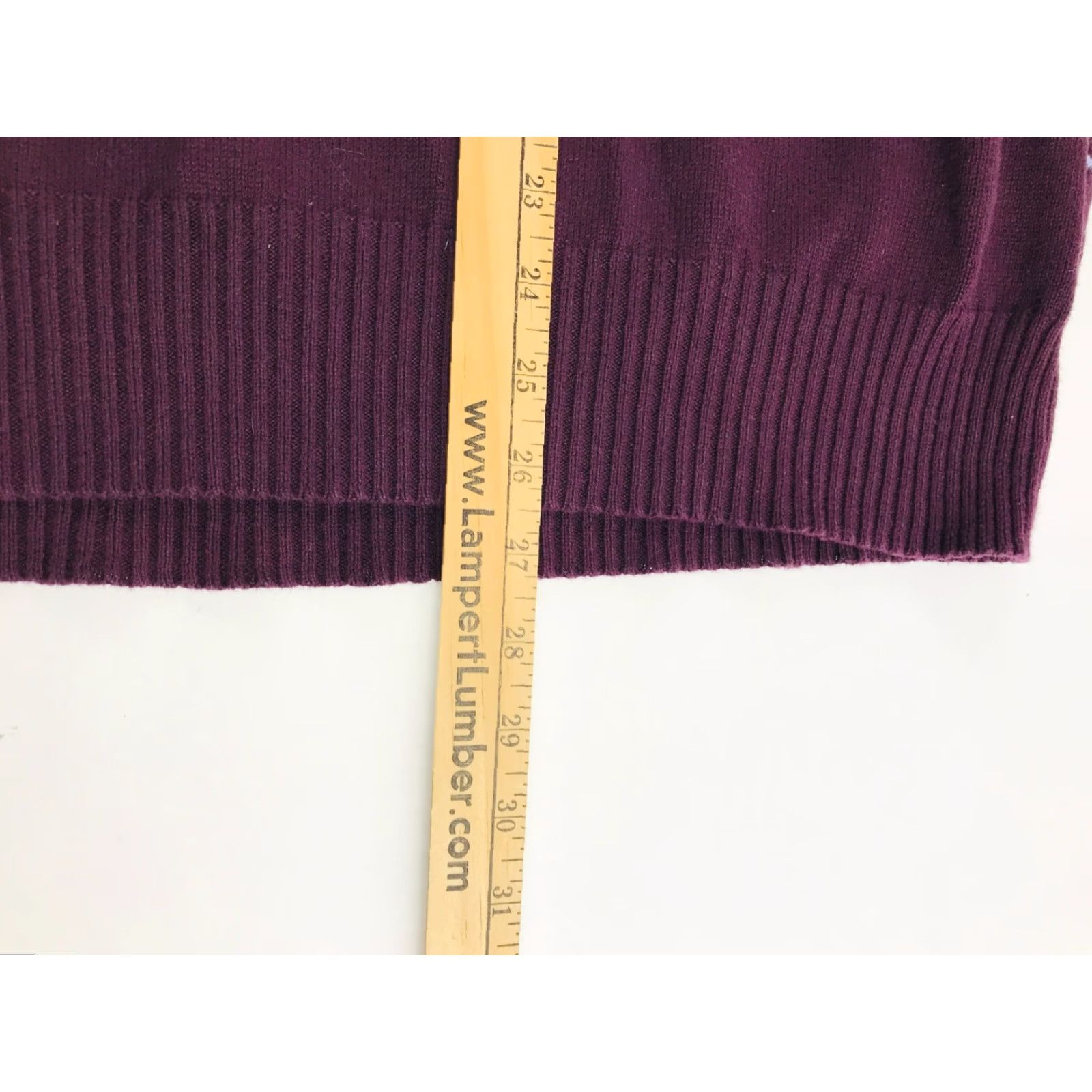 Izod IZOD Sweater Men's Size Large Maroon Striped V-Neck Pullover Long Sleeve Knitted Size US L / EU 52-54 / 3 - 4 Thumbnail