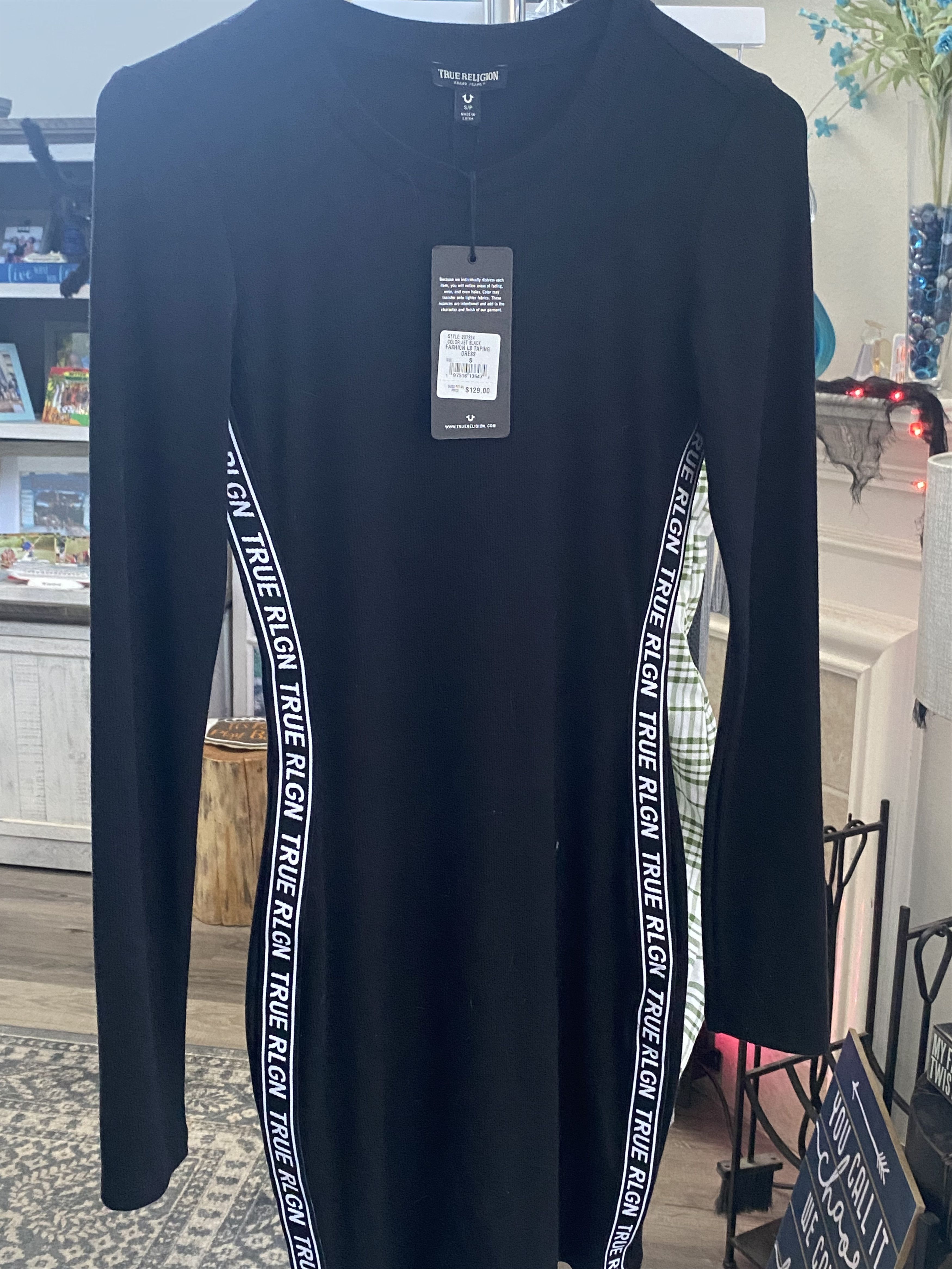 True Religion Fashion Ls Tapping Dress Jet Black Size S / US 4 / IT 40 - 3 Thumbnail