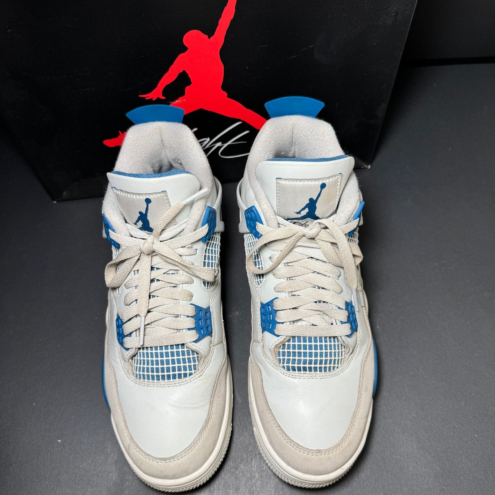 Jordan Brand × Nike Size 9.5 - Air Jordan 4 Retro Military Blue 2024 Men's Shoes Size US 9.5 / EU 42-43 - 4 Thumbnail