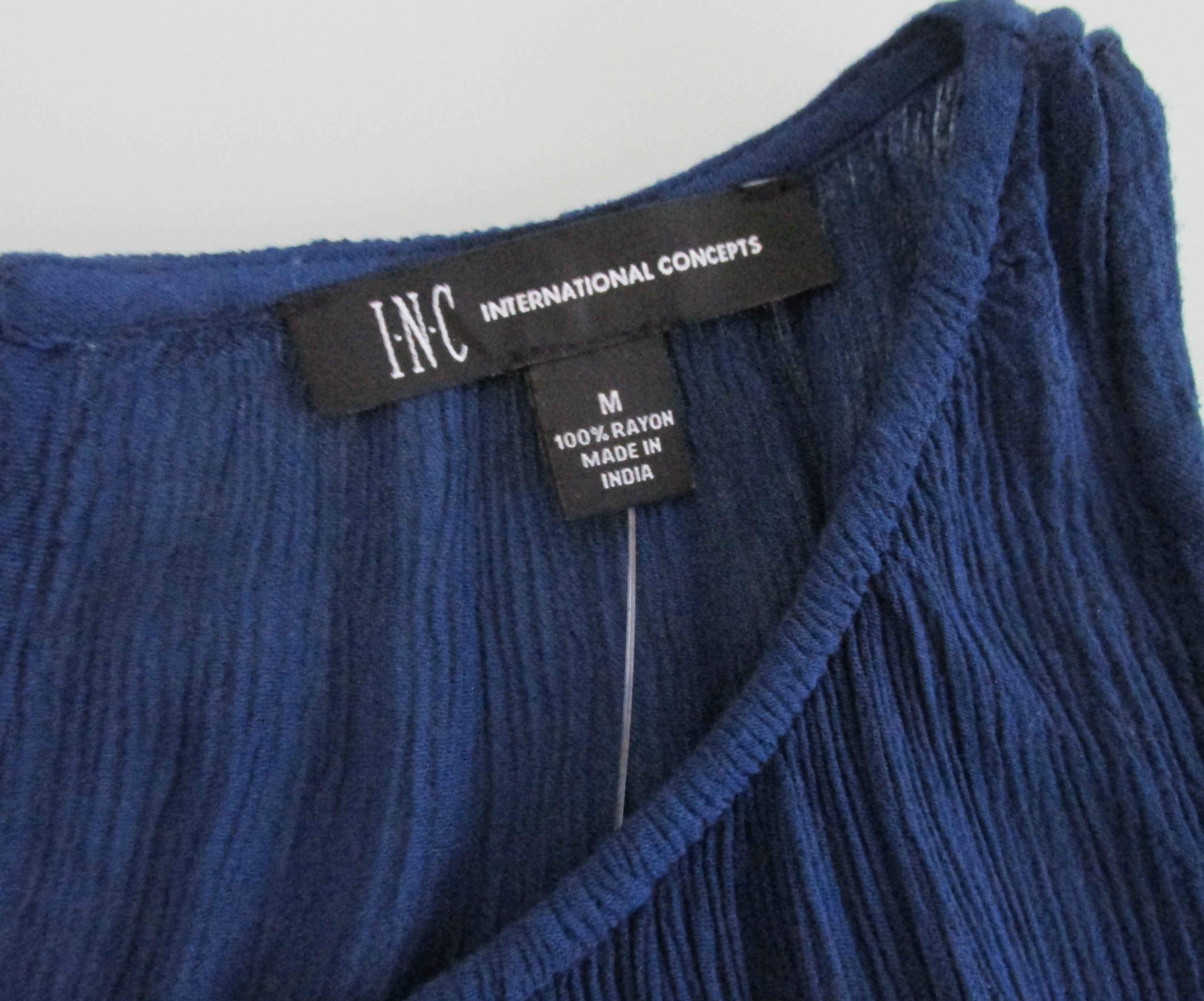 I.N.C INC (NWT) Open Shoulder Long Sleeve Blouse Size Medium Size M / US 6-8 / IT 42-44 - 2 Thumbnail