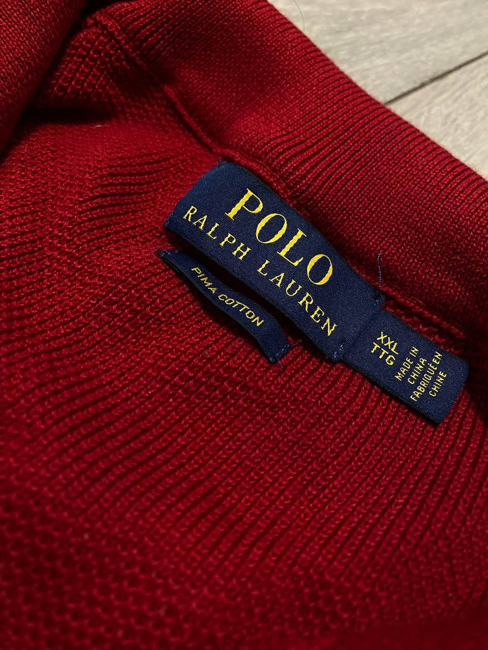 Polo Ralph Lauren Polo Ralph Lauren Sweaters 1/3 Zip Knit Red Cotton XXL Size US XXL / EU 58 / 5 - 3 Thumbnail