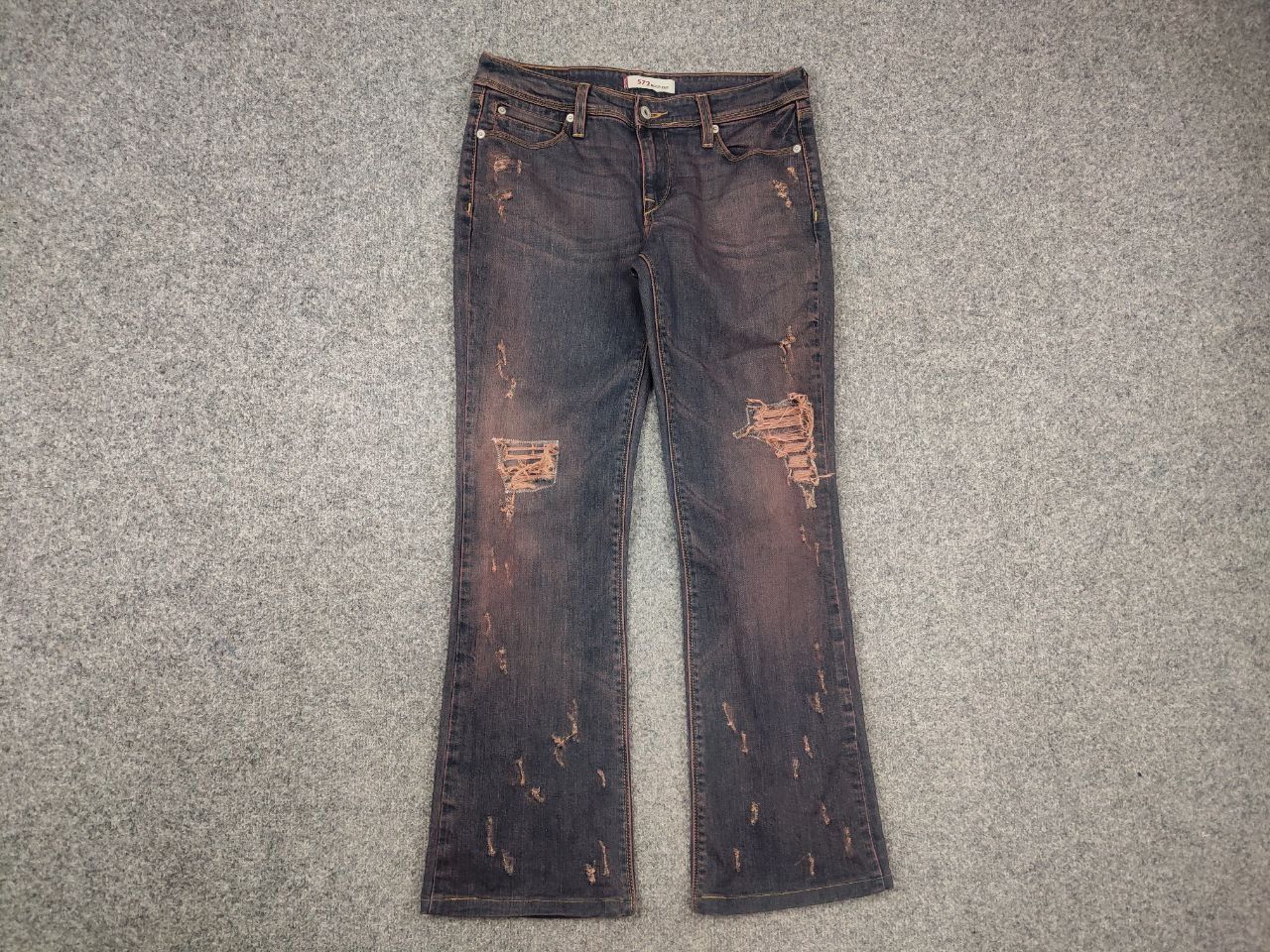 Le Grande Bleu (L.G.B.) Vintage Levis 572 Bootcut Jeans if six was nine Y2K LGB Size 31" - 7 Thumbnail