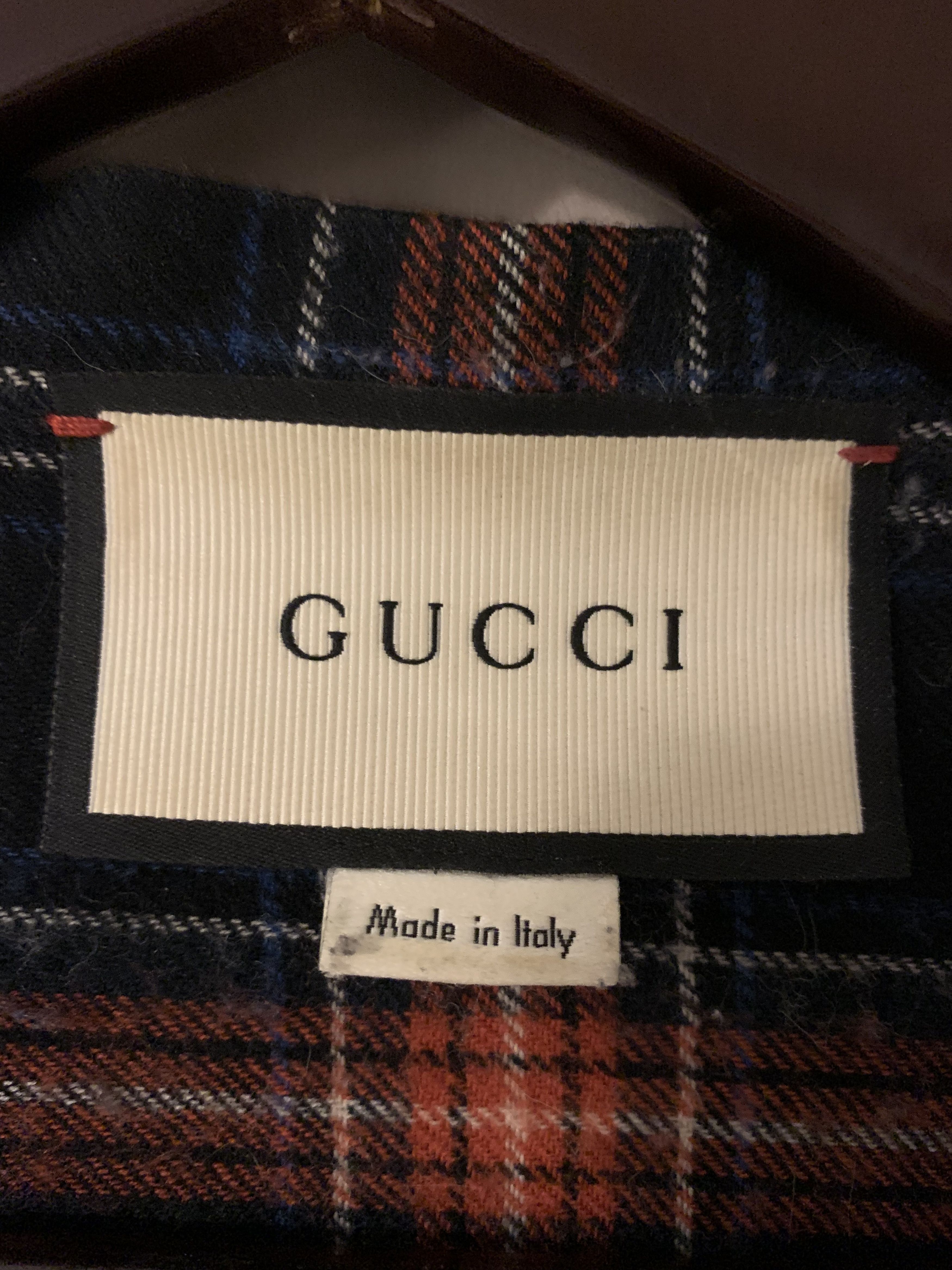 Gucci Plaid shirt with tie. Size US M / EU 48-50 / 2 - 4 Thumbnail