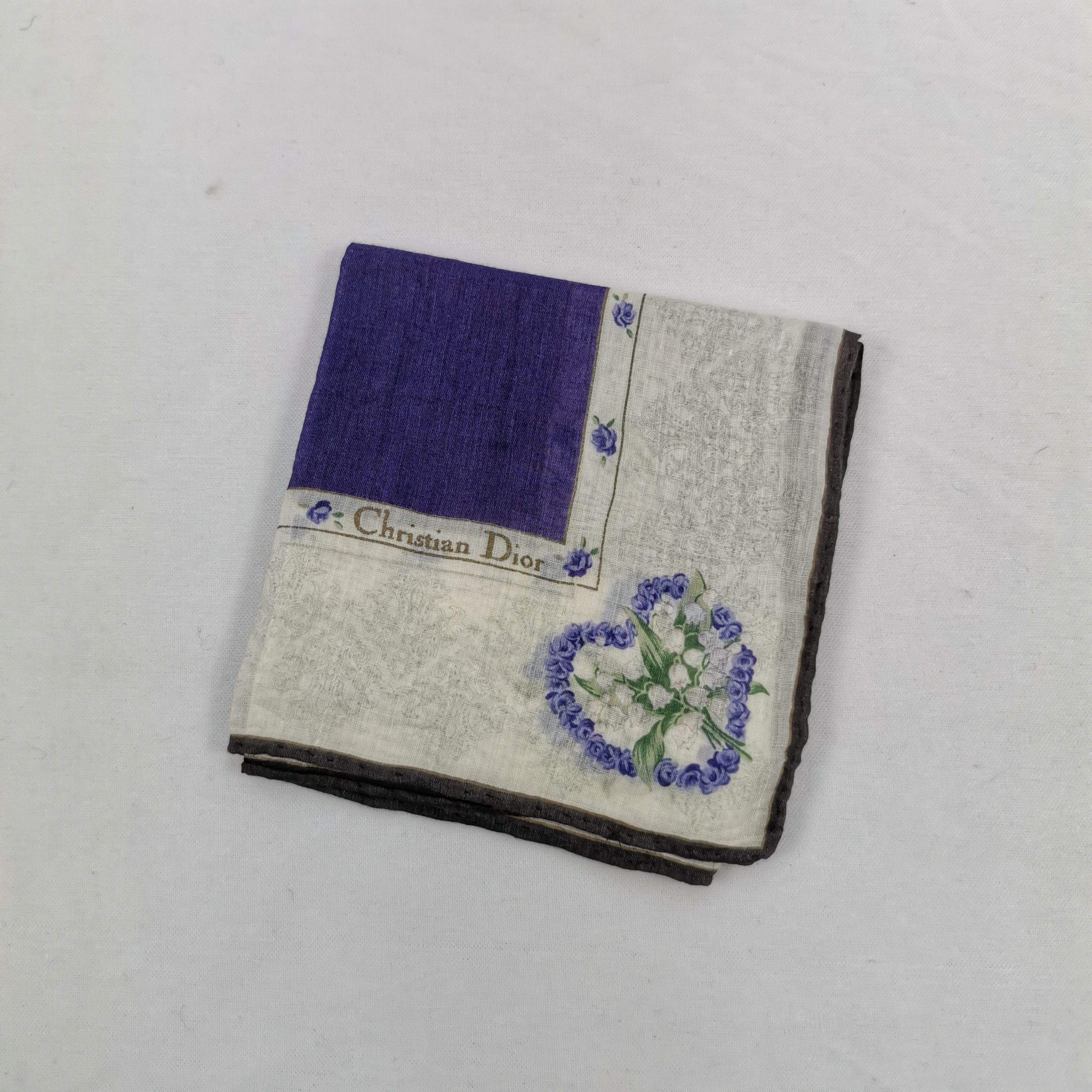 Japanese Brand Vintage Christian DIOR Handkerchief Neckerchief Bandana Size ONE SIZE - 4 Thumbnail