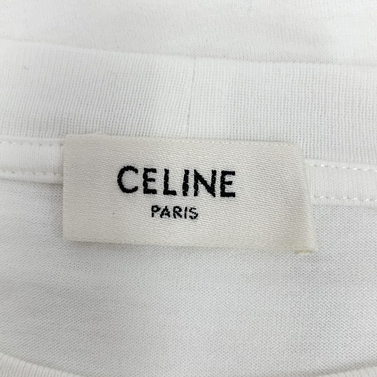 Celine Celine White Letter Printed Short Sleeve T-shirt K26WX Size M / US 6-8 / IT 42-44 - 5 Thumbnail