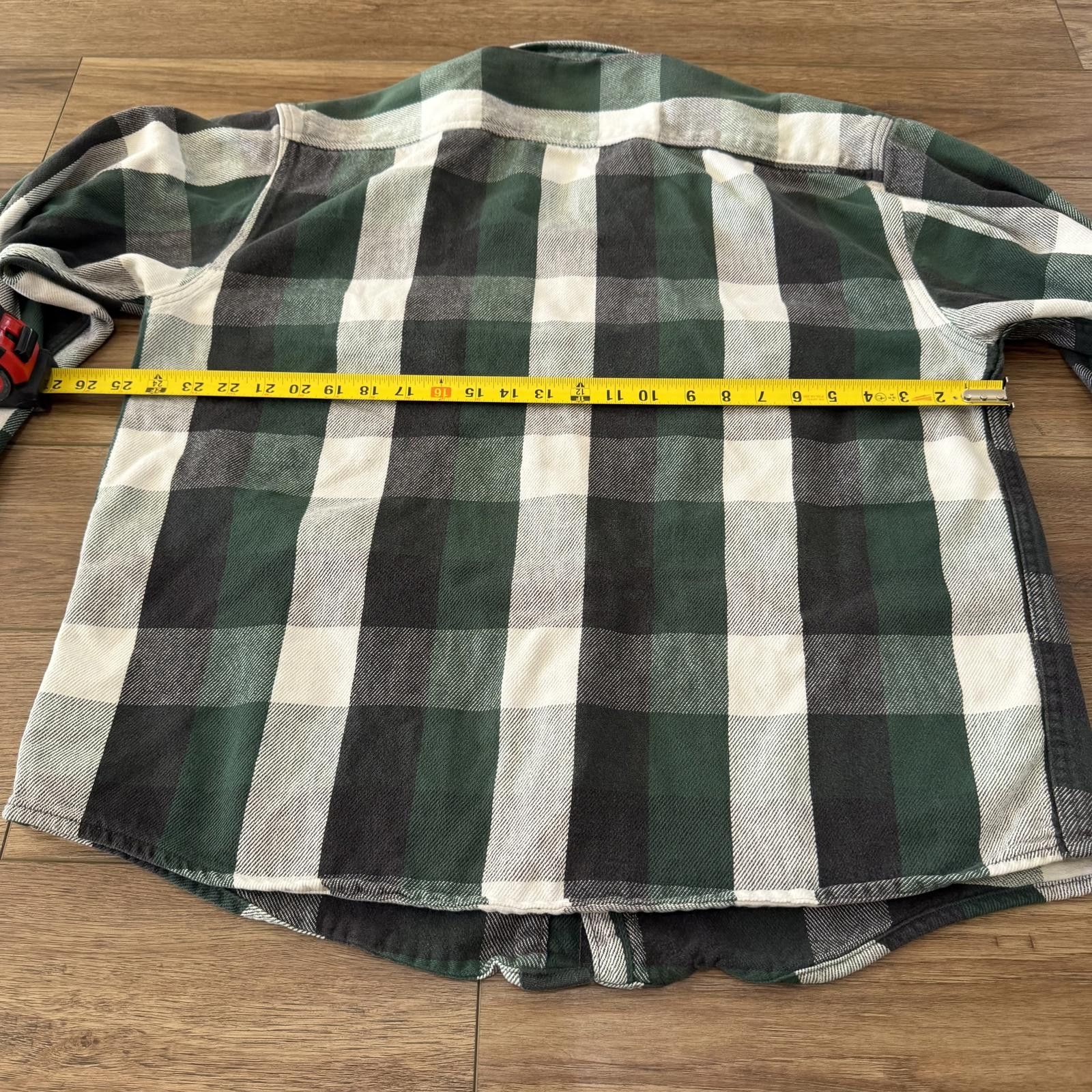 Anchor Blue Vintage 90s Anchor Blue Green Plaid Flannel Shirt Workwear Size US XL / EU 56 / 4 - 6 Thumbnail