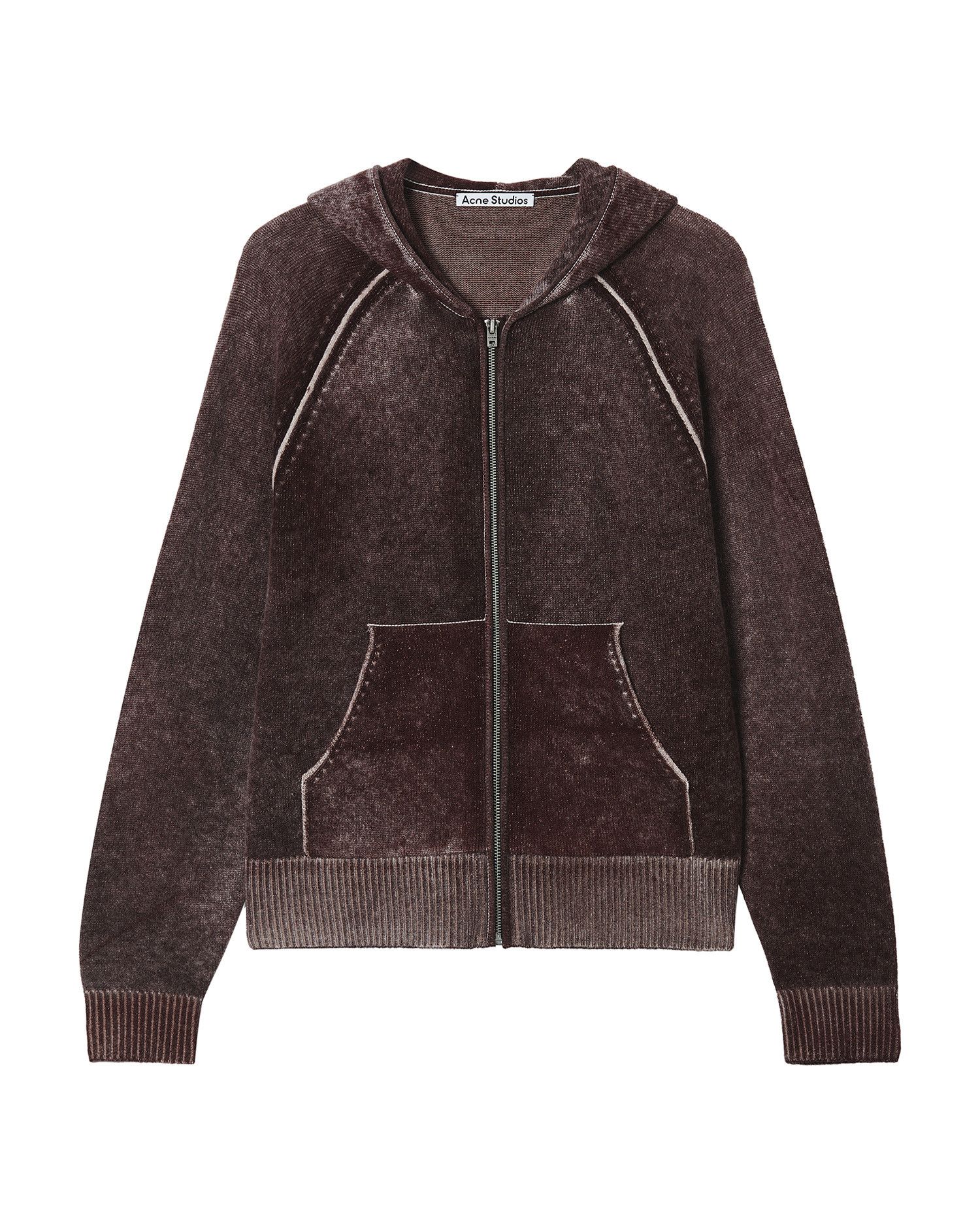 Acne Studios Acne Studios Faded Effect Hooded Zipper Knitwear Size US L / EU 52-54 / 3 - 1 Thumbnail
