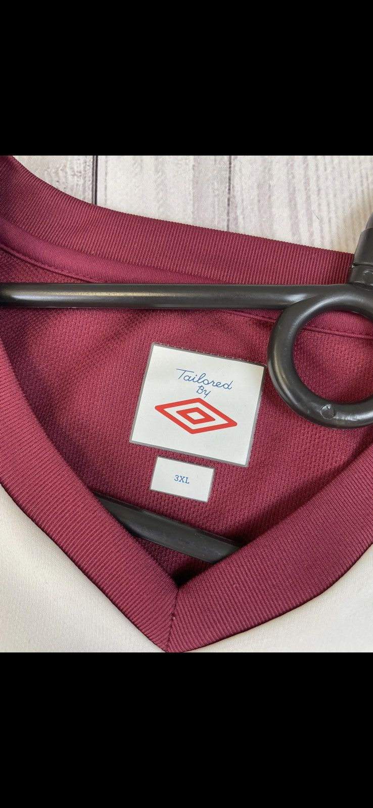 Adidas Vintage Hearts FC striped jersey size XXL Umbro red Size US XXL / EU 58 / 5 - 5 Thumbnail