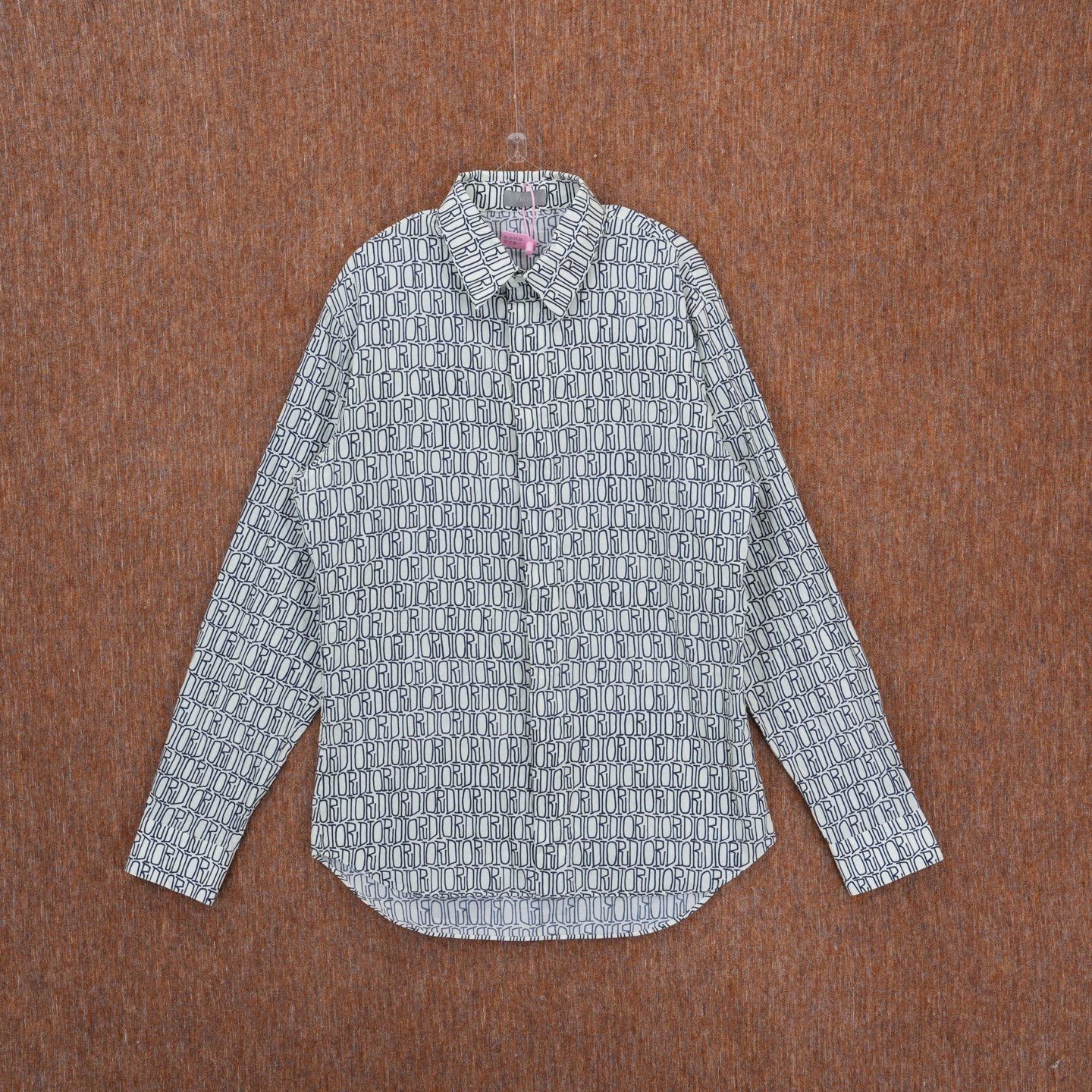 Dior Dior x Stussy Logo Print Long Sleeve Shirt Size US S / EU 44-46 / 1 - 1 Thumbnail