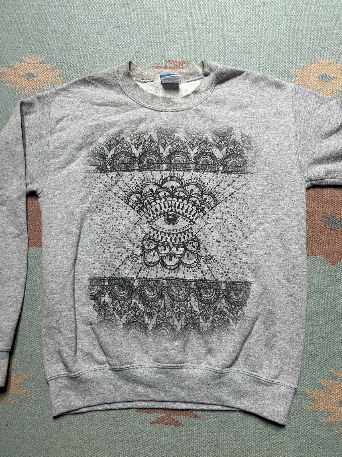 Vintage crewneck sweatshirt sacred geometry eyeball spiritual small Size US S / EU 44-46 / 1 - 4 Thumbnail