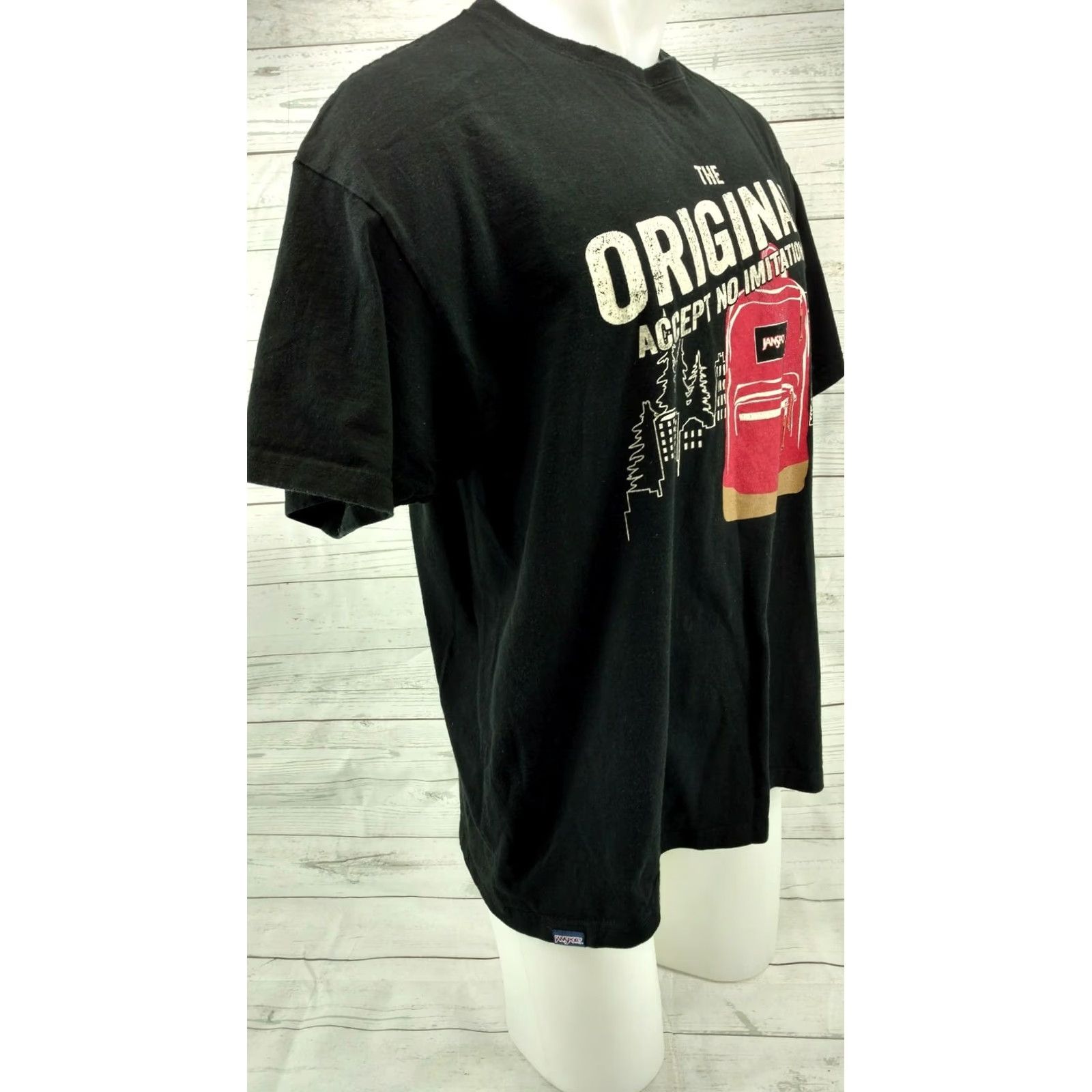 Jansport Journeys Jansport Black T-Shirt Advertising Vintage Hipster Mens XL Sz xL BackPack Logo Graphic Cotton Crew Neck Short Sleeve Shirt Men Size US XL / EU 56 / 4 - 5 Thumbnail