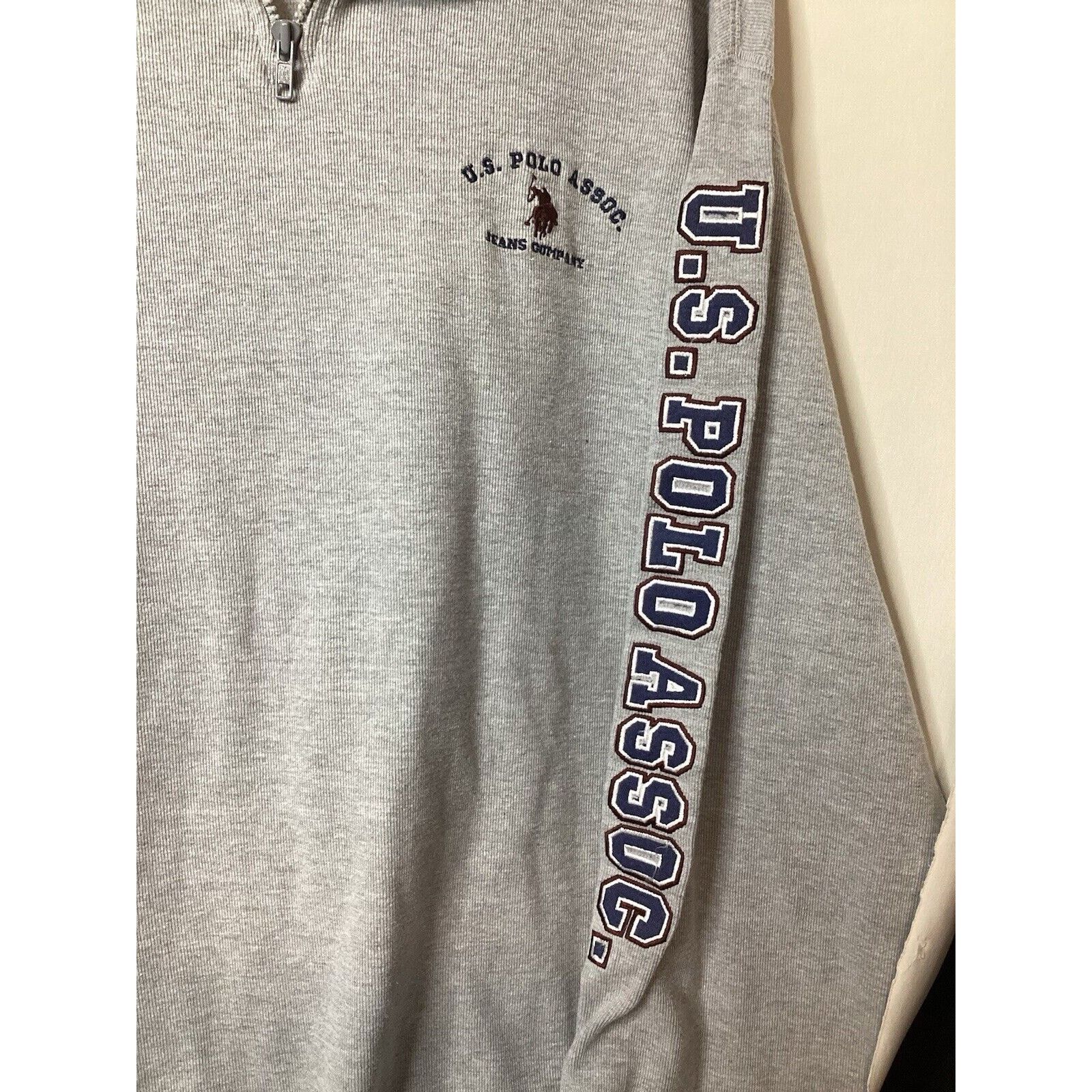 U.S. Polo Assn. VGT U.S. POLO ASSOC. Men’s Pullover 1/4 Zip Sweatshirt 2XL Size US XXL / EU 58 / 5 - 5 Thumbnail