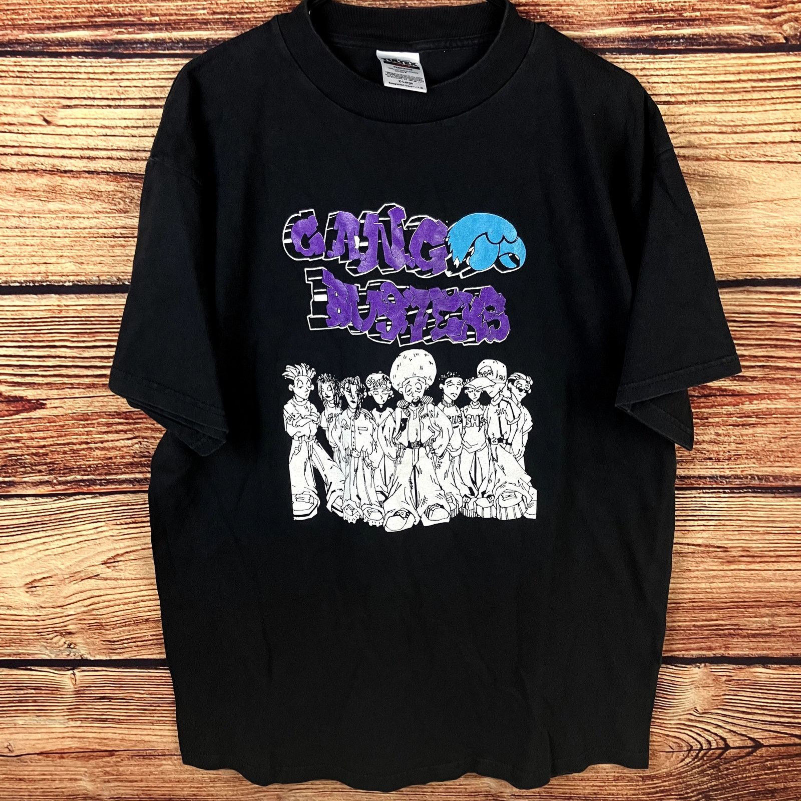 Tultex × Vintage Vintage 1990s Gang Busters Double Sided T-shirt Size US XL / EU 56 / 4 - 3 Thumbnail