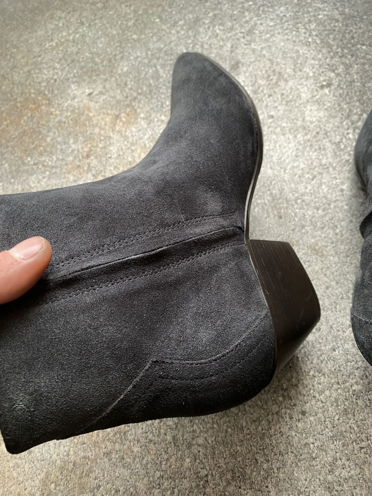 Isabel Marant × Isabel Marant Etoile × Vintage Isabel Marant Dacken $660 Suede Heel Western Cowboy Boots Size US 8 / IT 38 - 8 Thumbnail