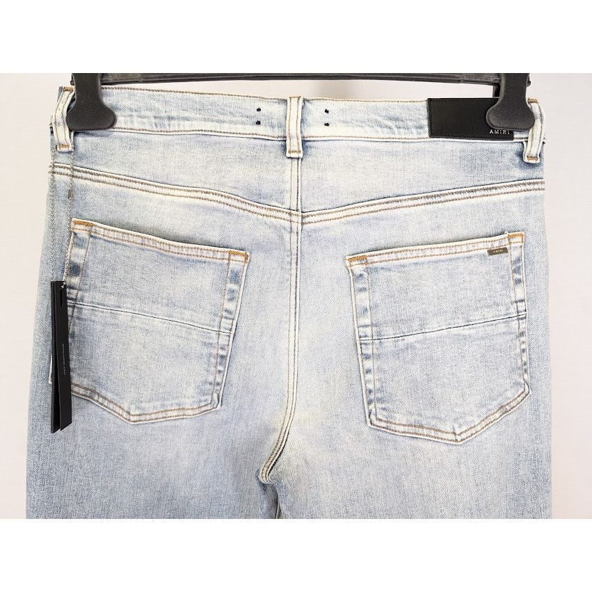 Amiri o1rshd1 Stack Flare Jeans in Stone Indigo Size US 32 / EU 48 - 18 Thumbnail