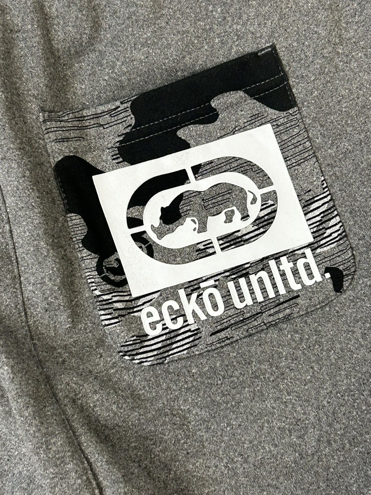 Ecko Unltd. Ecko Sweatpants Embroidered Vertical Logo Fleece Jogger Size US 36 / EU 52 - 6 Thumbnail