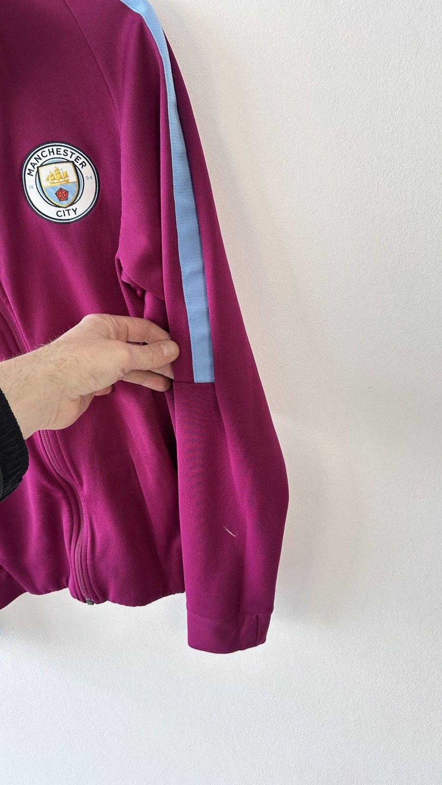 Nike Manchester City Football Tracktop Nike N98 Tribute Jacket Size US S / EU 44-46 / 1 - 9 Thumbnail