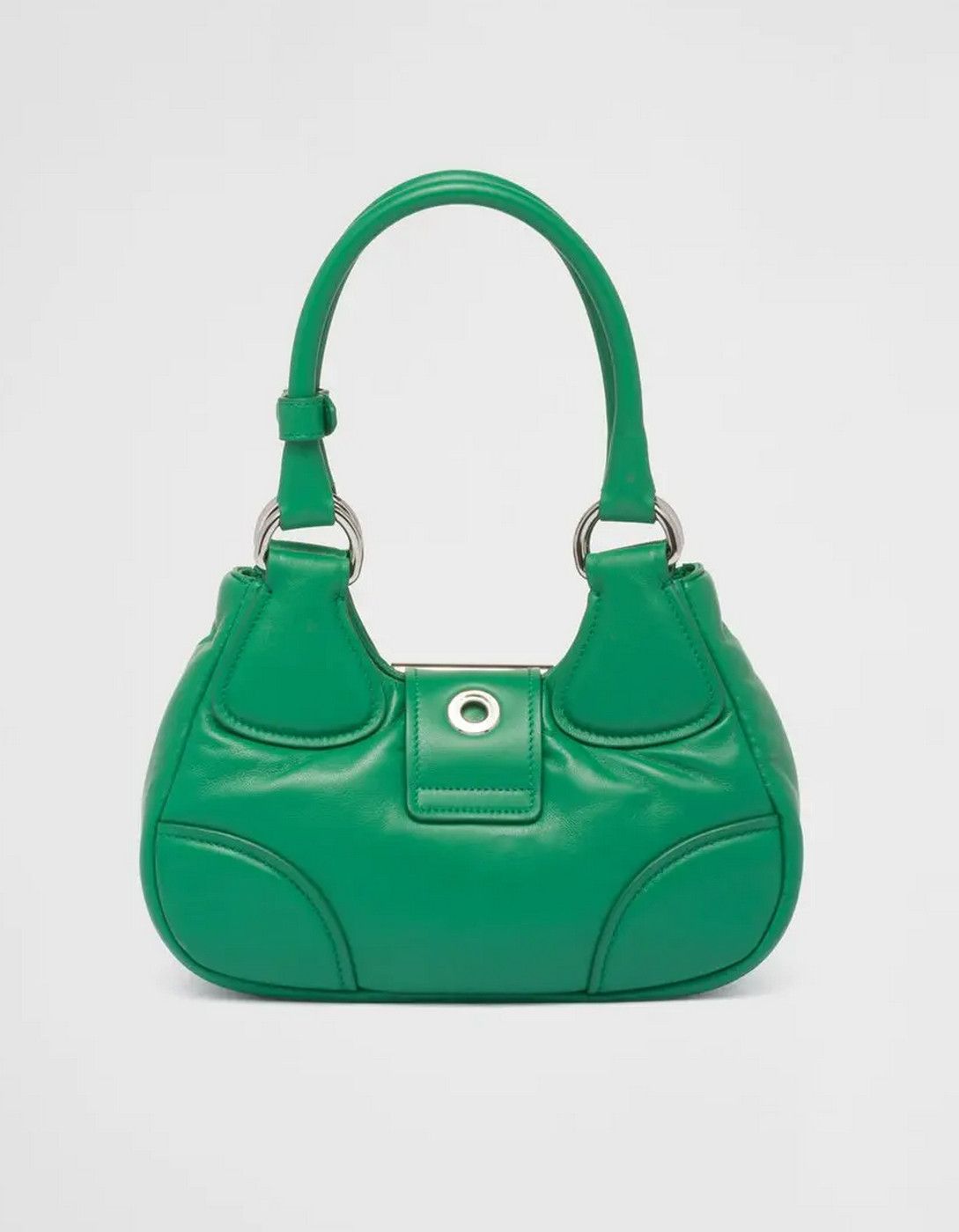Prada PRADA Re-Edition green padded leather small Moon bag Size ONE SIZE - 4 Thumbnail