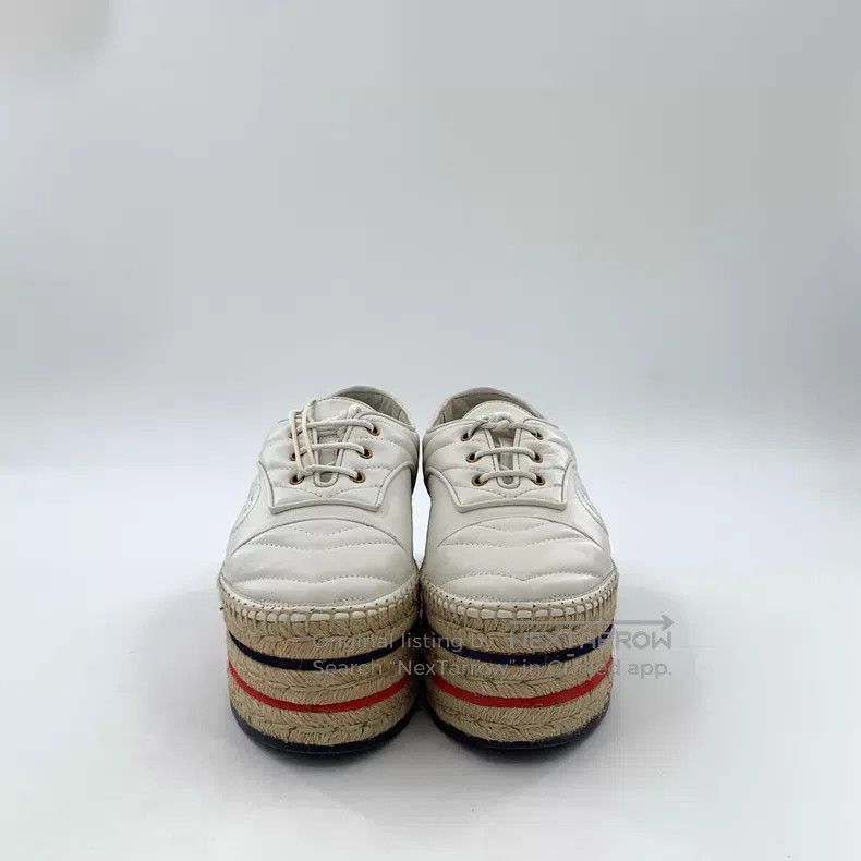 Gucci Gucci White double-G thick-soled lace-up muffins Size US 5.5 / IT 35.5 - 3 Thumbnail