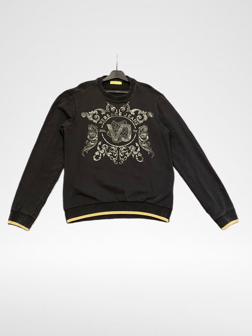 Versace VINTAGE Big Print Sweatshirt Size S Versace Jeans Y2K LUXURY Size US S / EU 44-46 / 1 - 1 Thumbnail