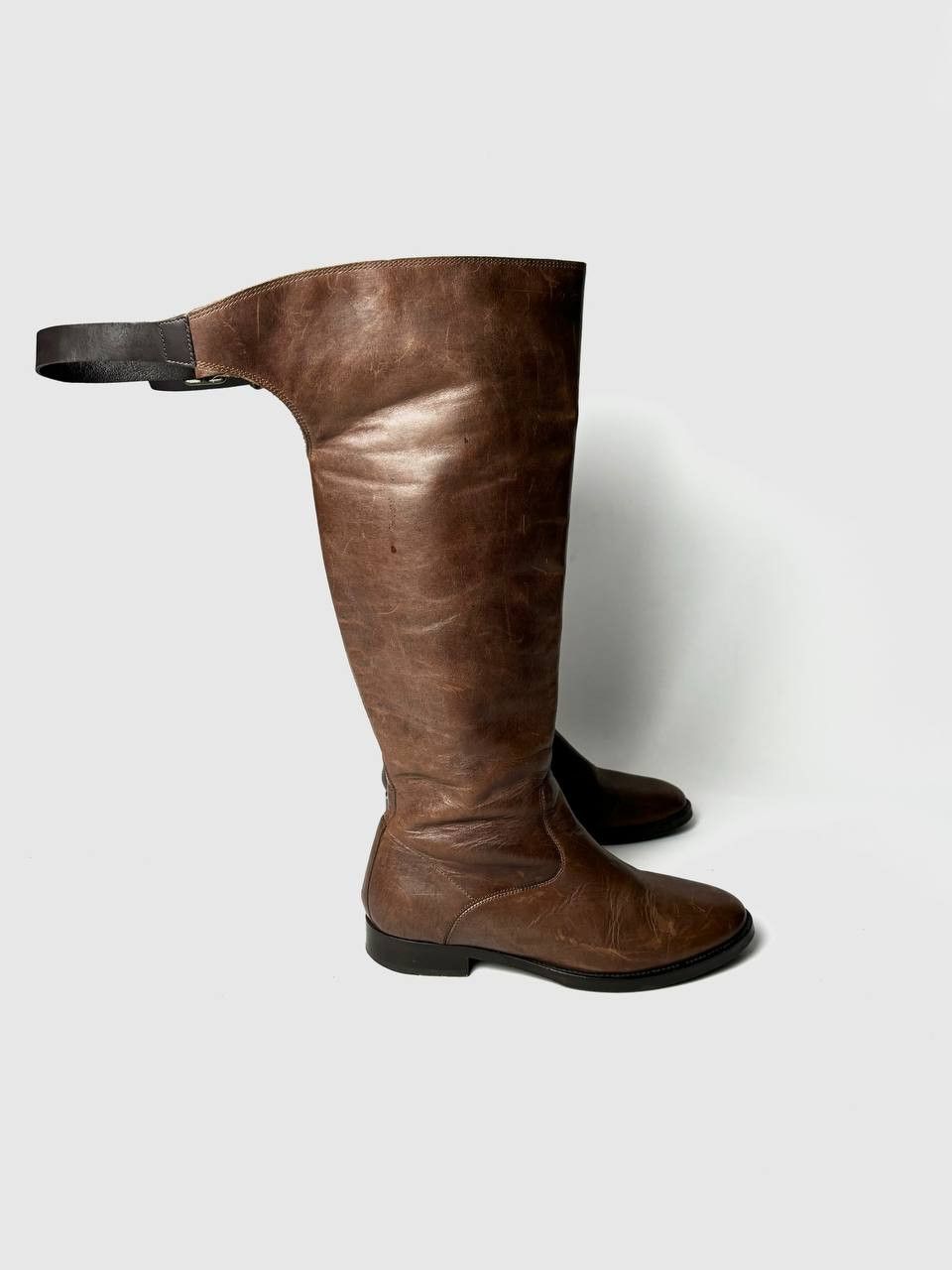 Allsaints AllSaints Distressed Leather riding boots Size US 9 / IT 39 - 1 Thumbnail