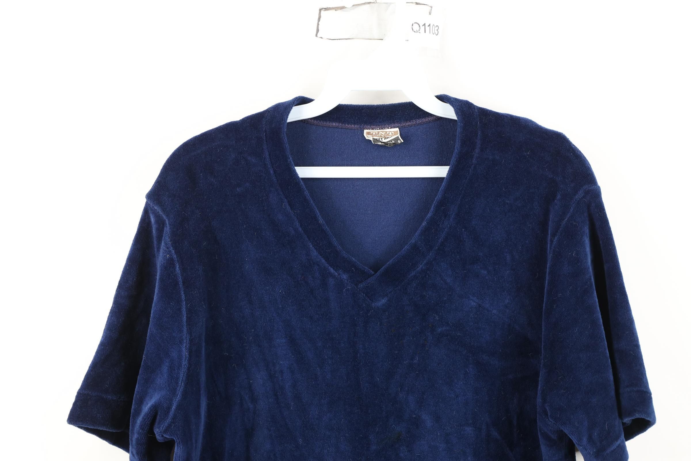 Vintage Vintage 70s Streetwear Velvet Short Sleeve Sweater USA Size US S / EU 44-46 / 1 - 2 Thumbnail