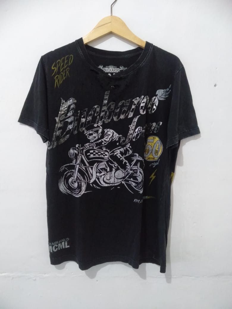If Six Was Nine Vintage Skeleton motorcycle Zip graphic tee Size US M / EU 48-50 / 2 - 1 Thumbnail