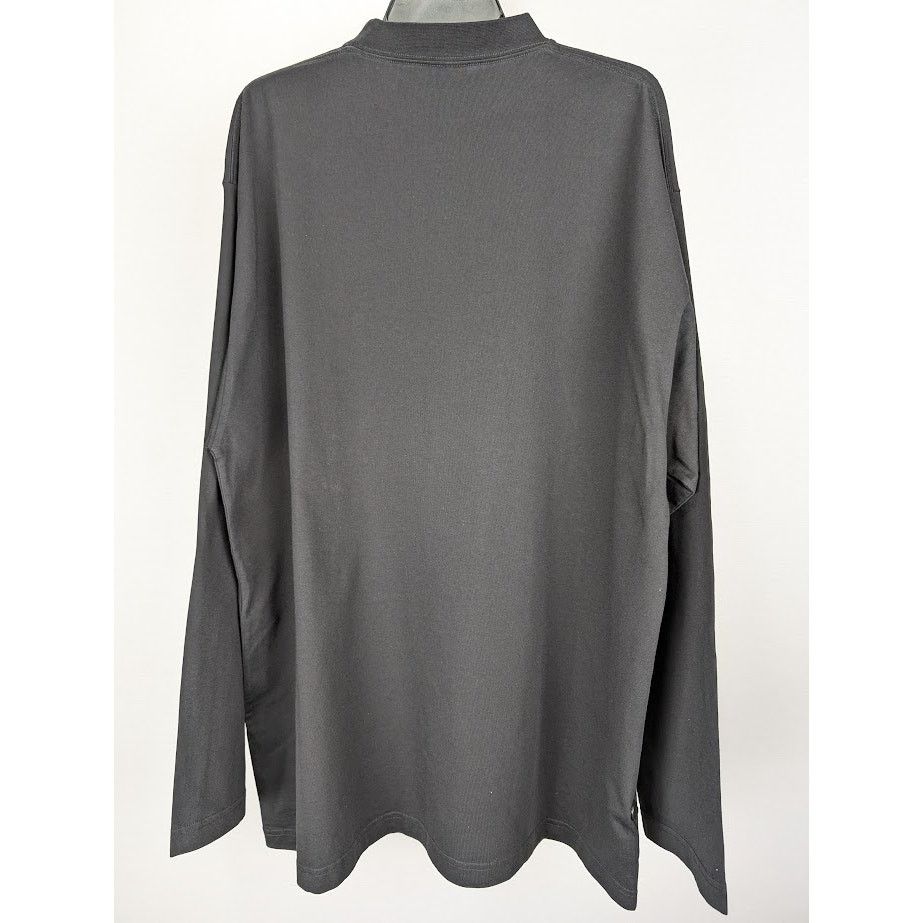 Balenciaga o1rshd1 Q:3 / Oversize Long Sleeve T-Shirt in Black Size US M / EU 48-50 / 2 - 9 Thumbnail