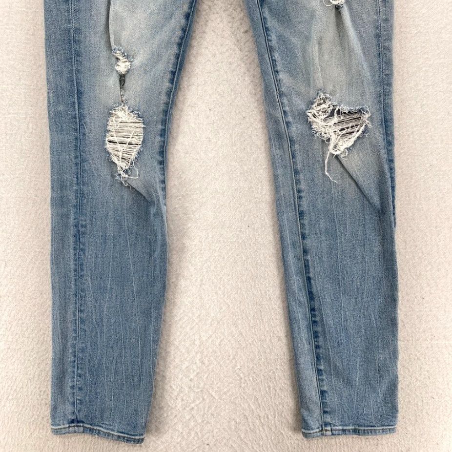 American Eagle Outfitters American Eagle Jeans Mens 30x32 Skinny Denim Blue 5-Pocket Cotton Spandex Slim Rise Low Regular Inseam 32 Pants Size US 30 / EU 46 - 3 Thumbnail