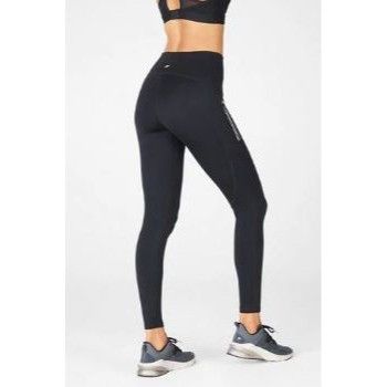 Fabletics Fabletics Motion365 Womens Black High-Waisted Leggings With Size 26" / US 2 / IT 38 - 1 Thumbnail