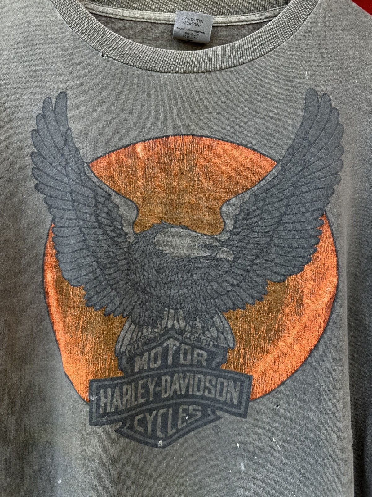Harley Davidson FADED Vintage 90s Harley Davidson by 3D Emblem Ls Tee Size US L / EU 52-54 / 3 - 3 Thumbnail