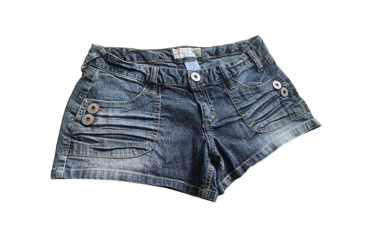 Hysteric Glamour × Jean × Vintage Crazy Y2K Style Shorts Denim Size 32" / US 10 / IT 46 - 2 Thumbnail